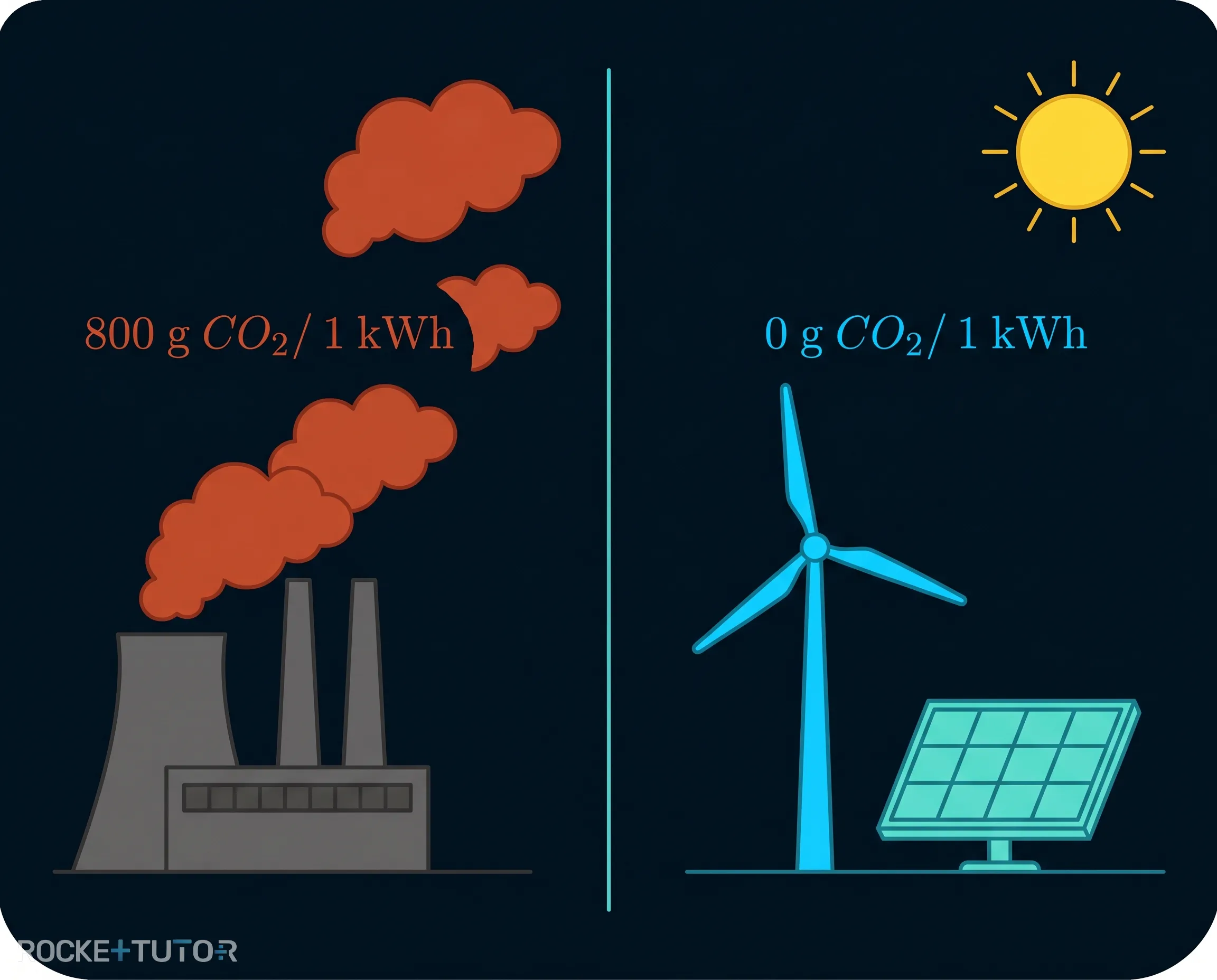 Kraftwerk stößt CO2 aus