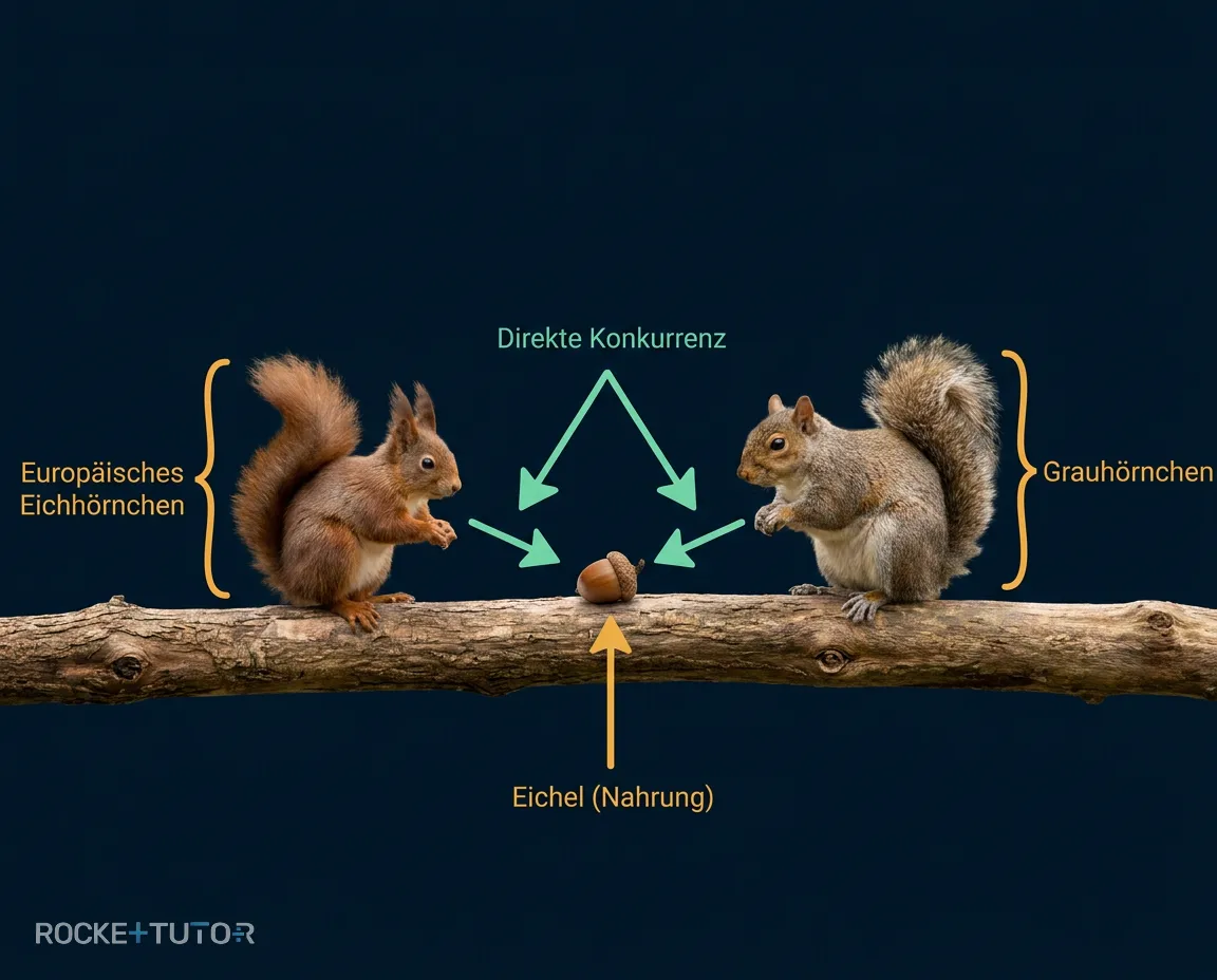 Eichhörnchen und Grauhörnchen Vergleich
