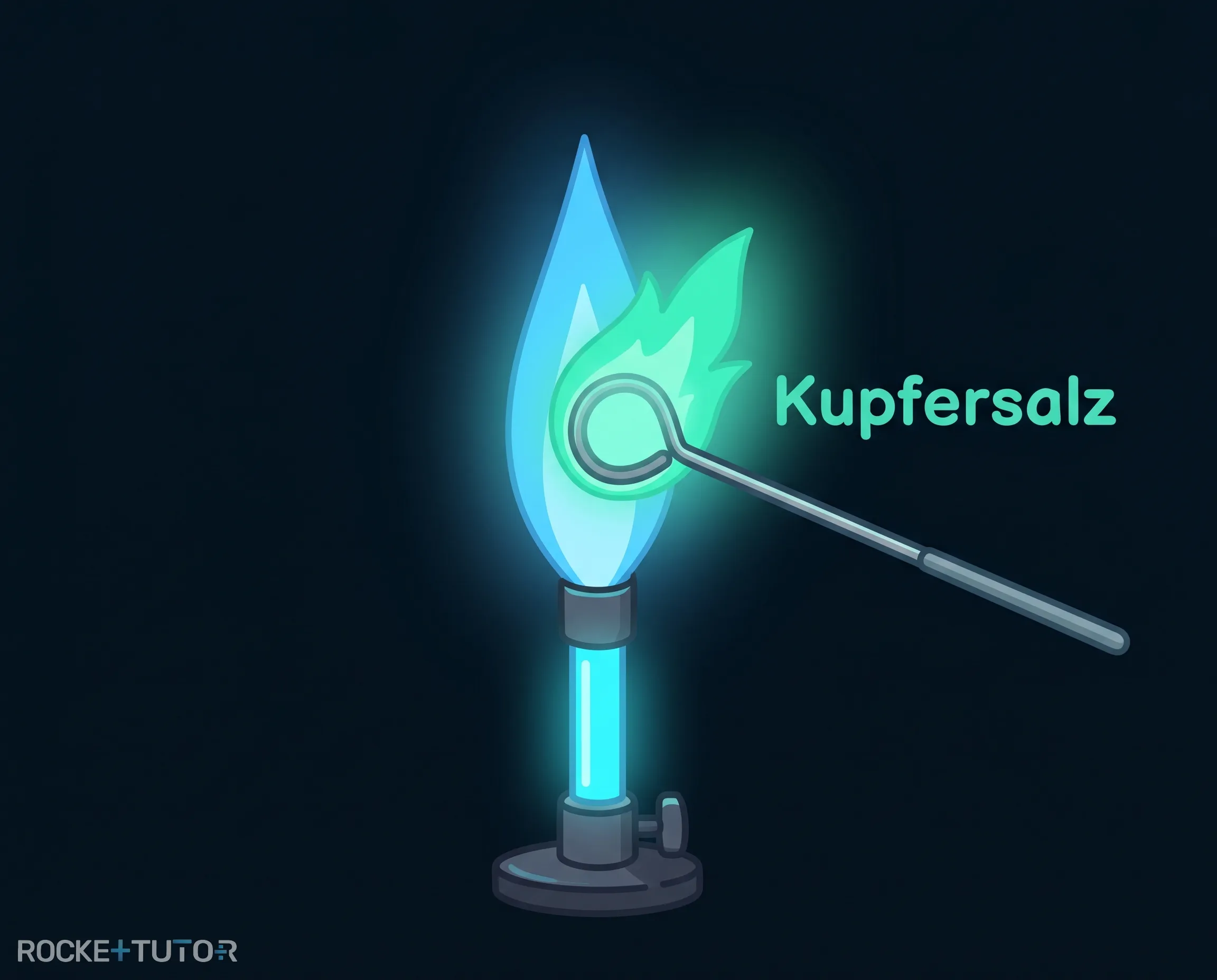 Flammenfärbung mit Kupfersulfat