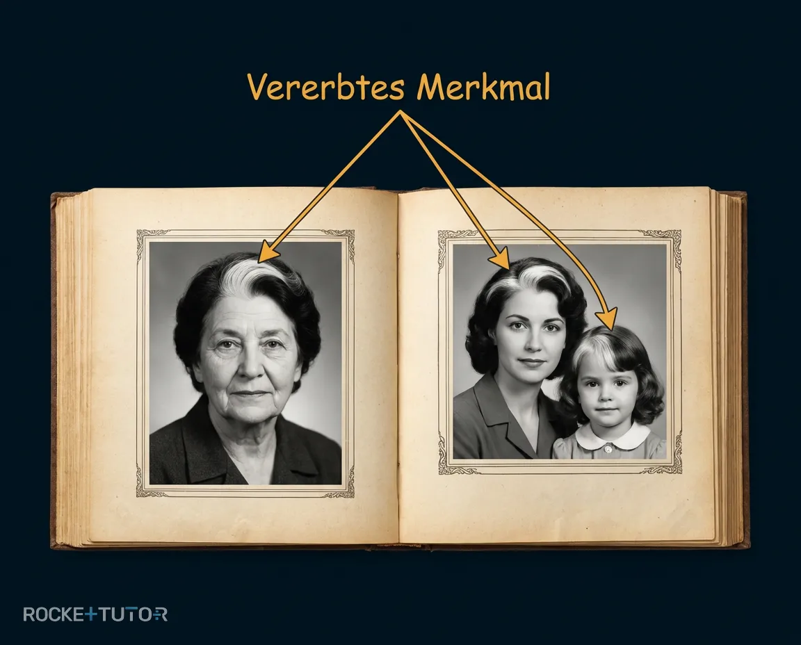Stammbaum mit Vererbungsmustern