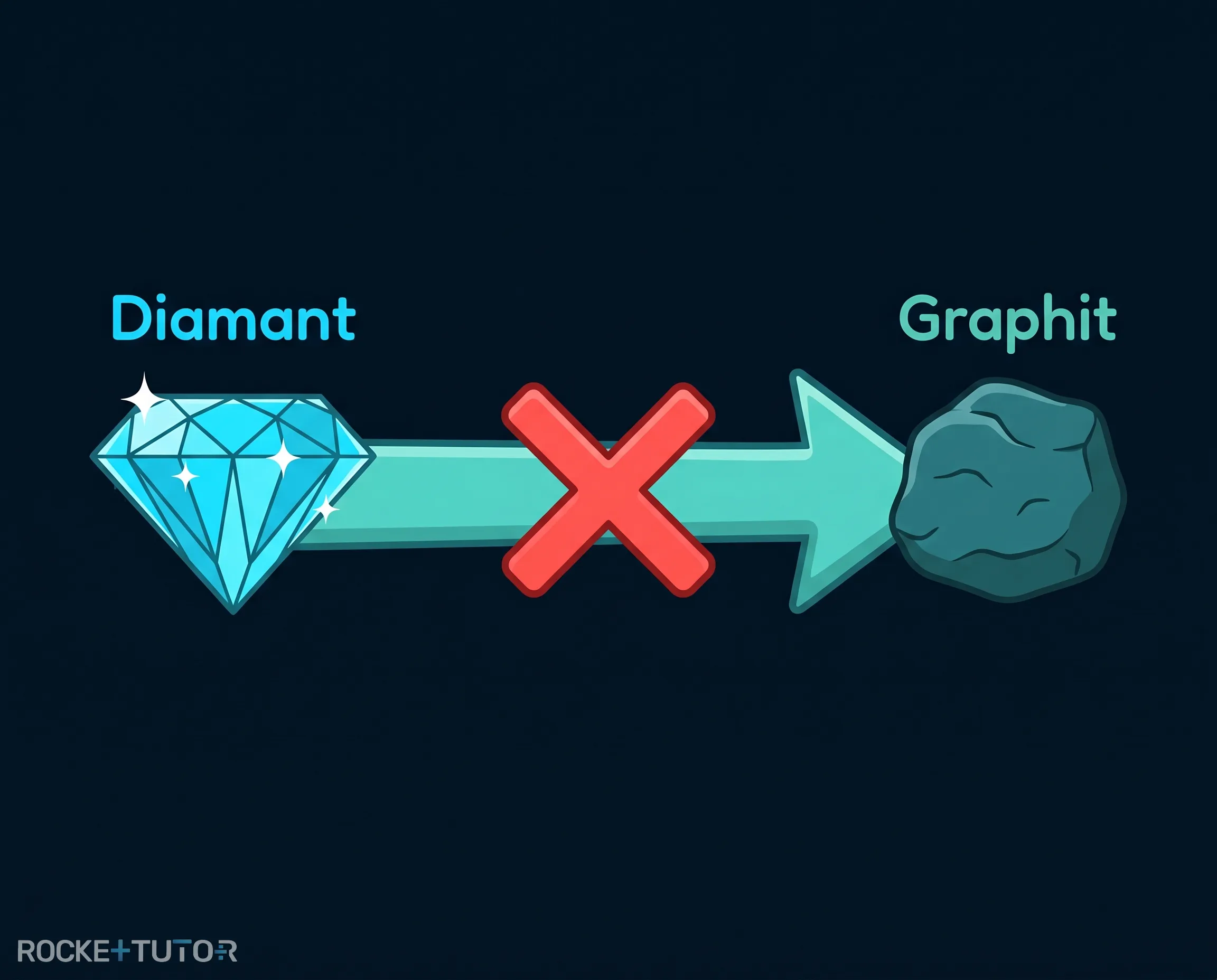 Diamant und Kohle