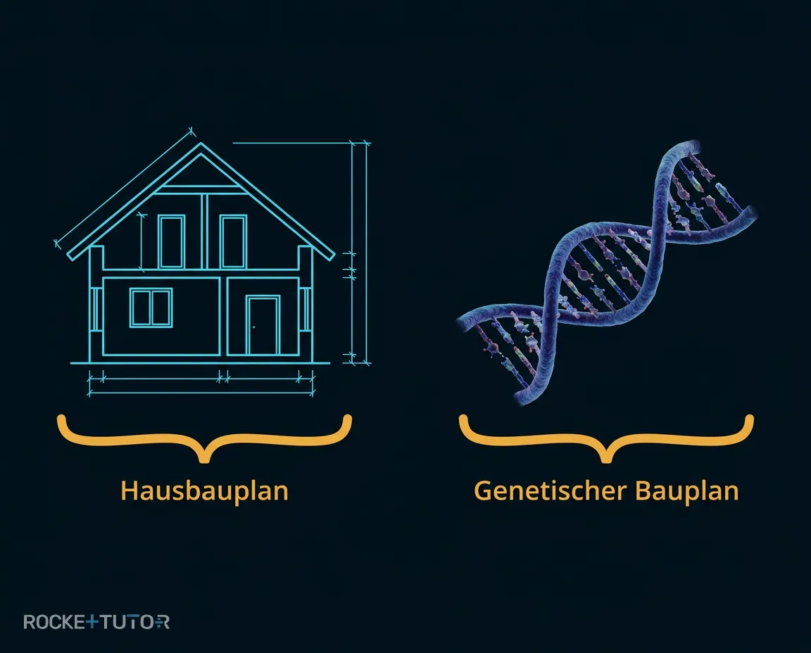 Bauplan eines Hauses