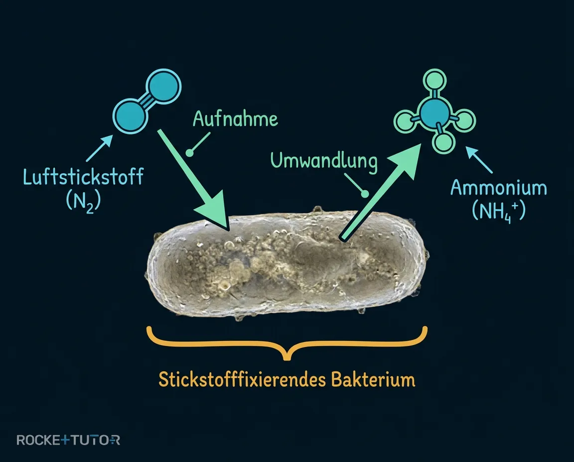 Stickstofffixierende Bakterien im Boden