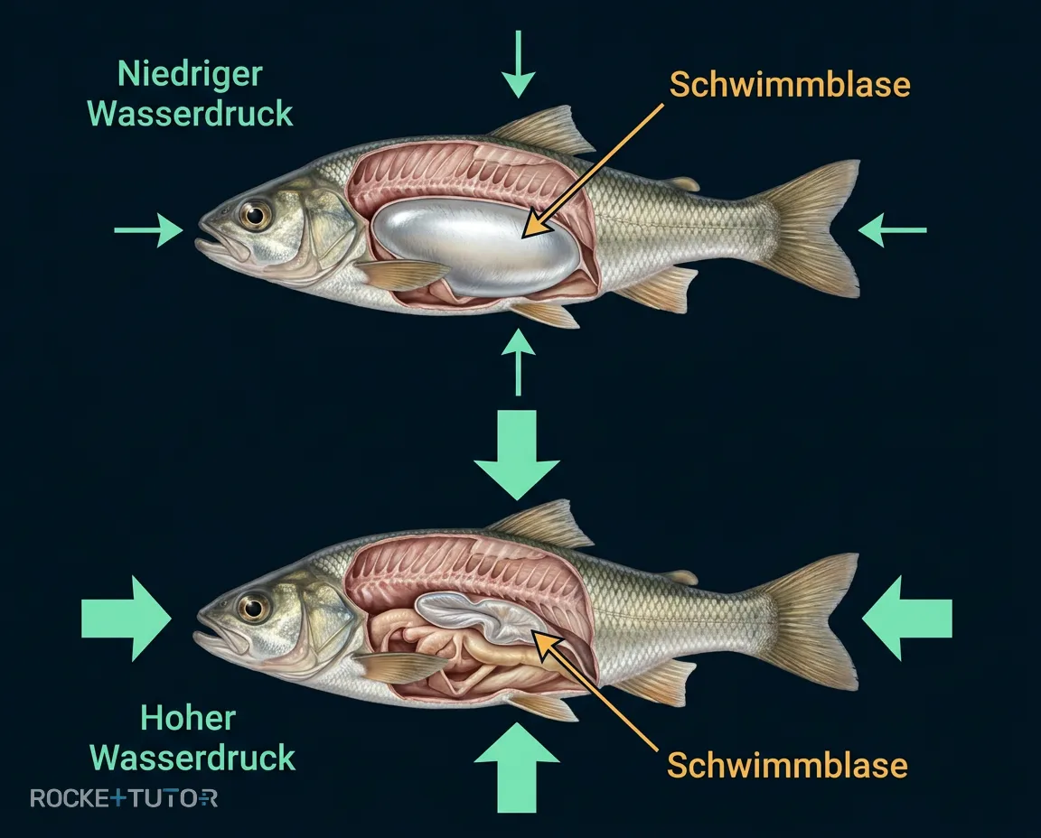 Fisch mit Schwimmblase