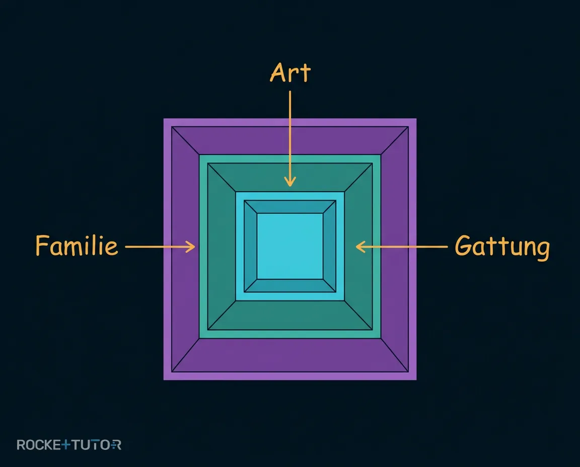 Schachtelsystem Art Gattung Familie