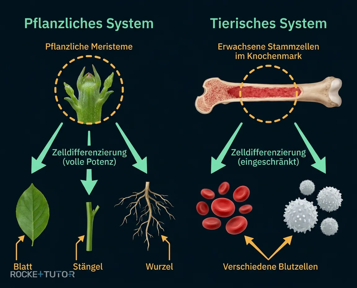 Pflanzliche Meristeme im Querschnitt