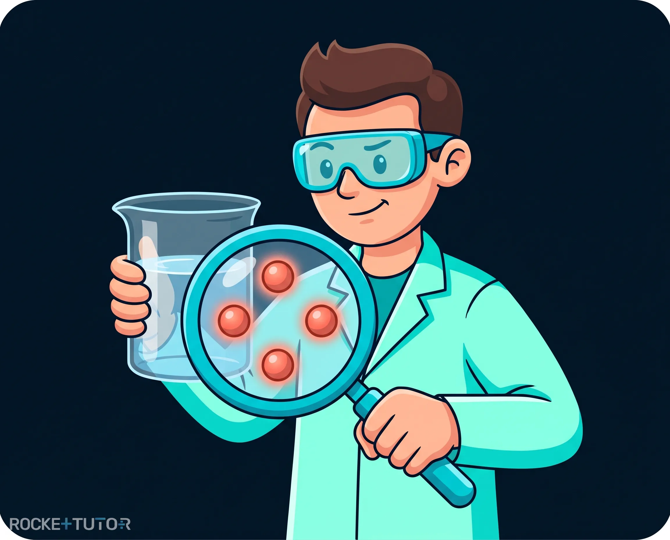 Chemiker untersuchen Wasserprobe