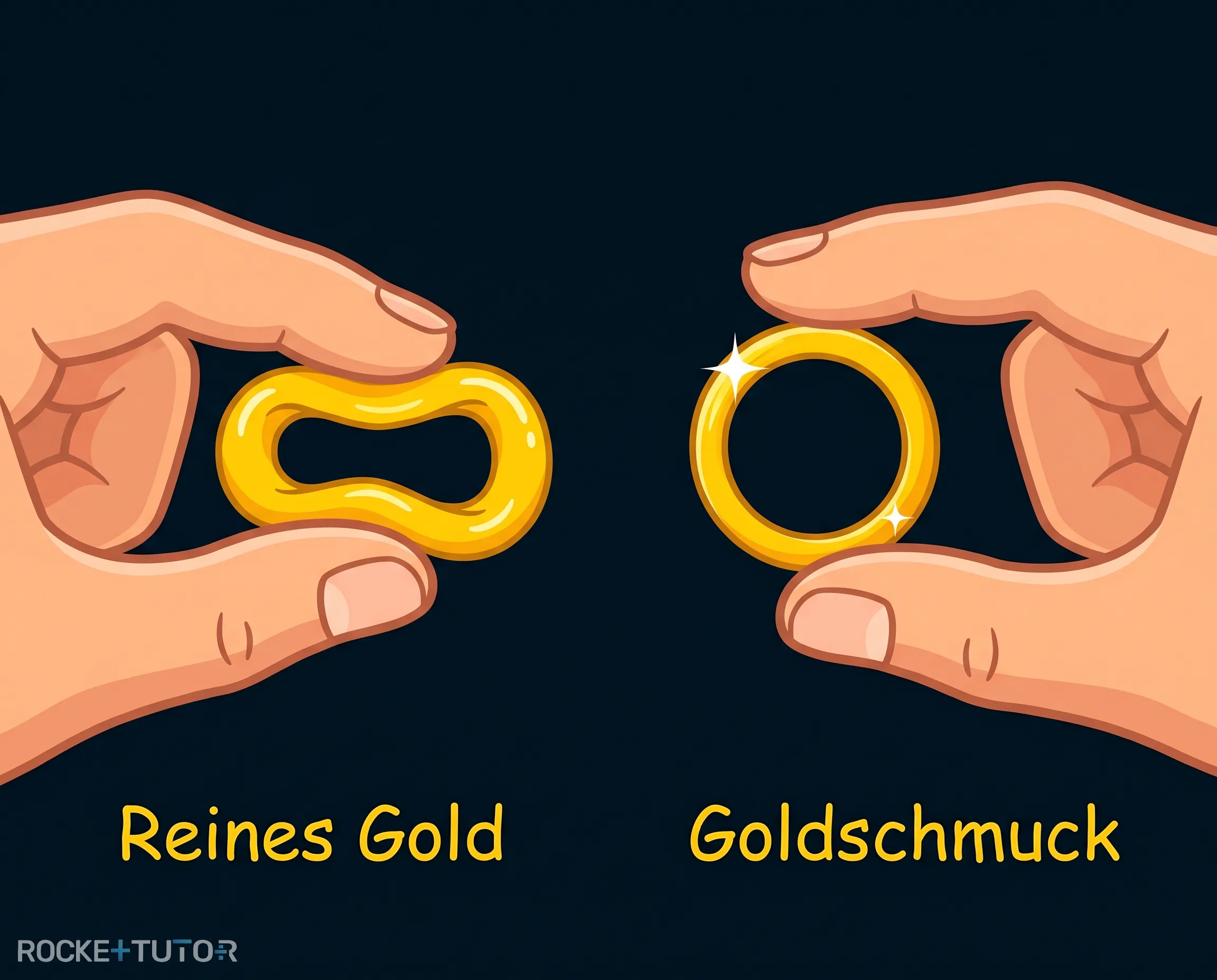 Goldring verbogen