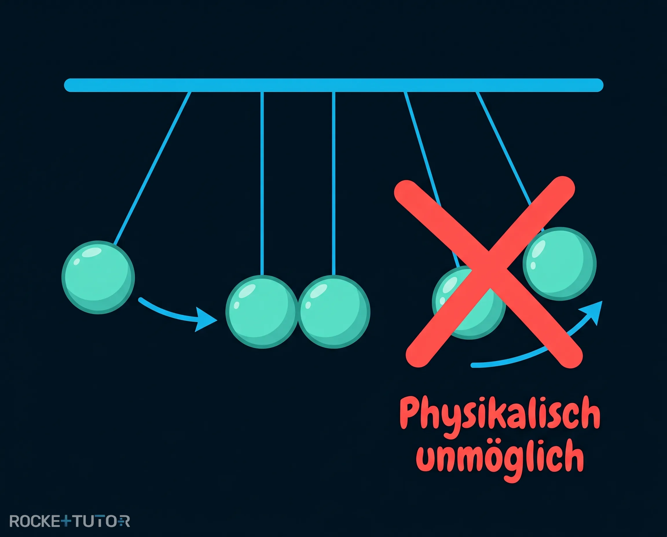 Kugelstoßpendel in Bewegung