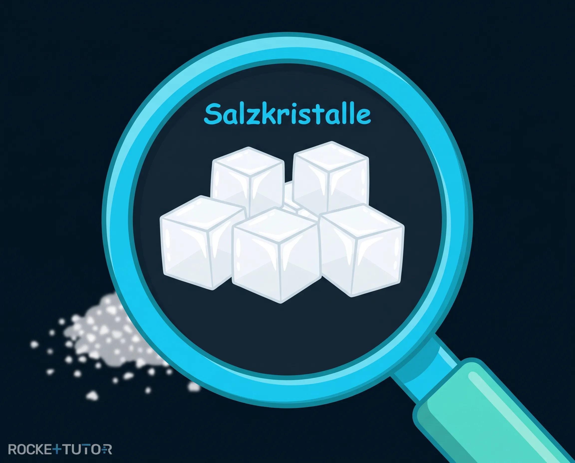 Salzwürfel unter der Lupe