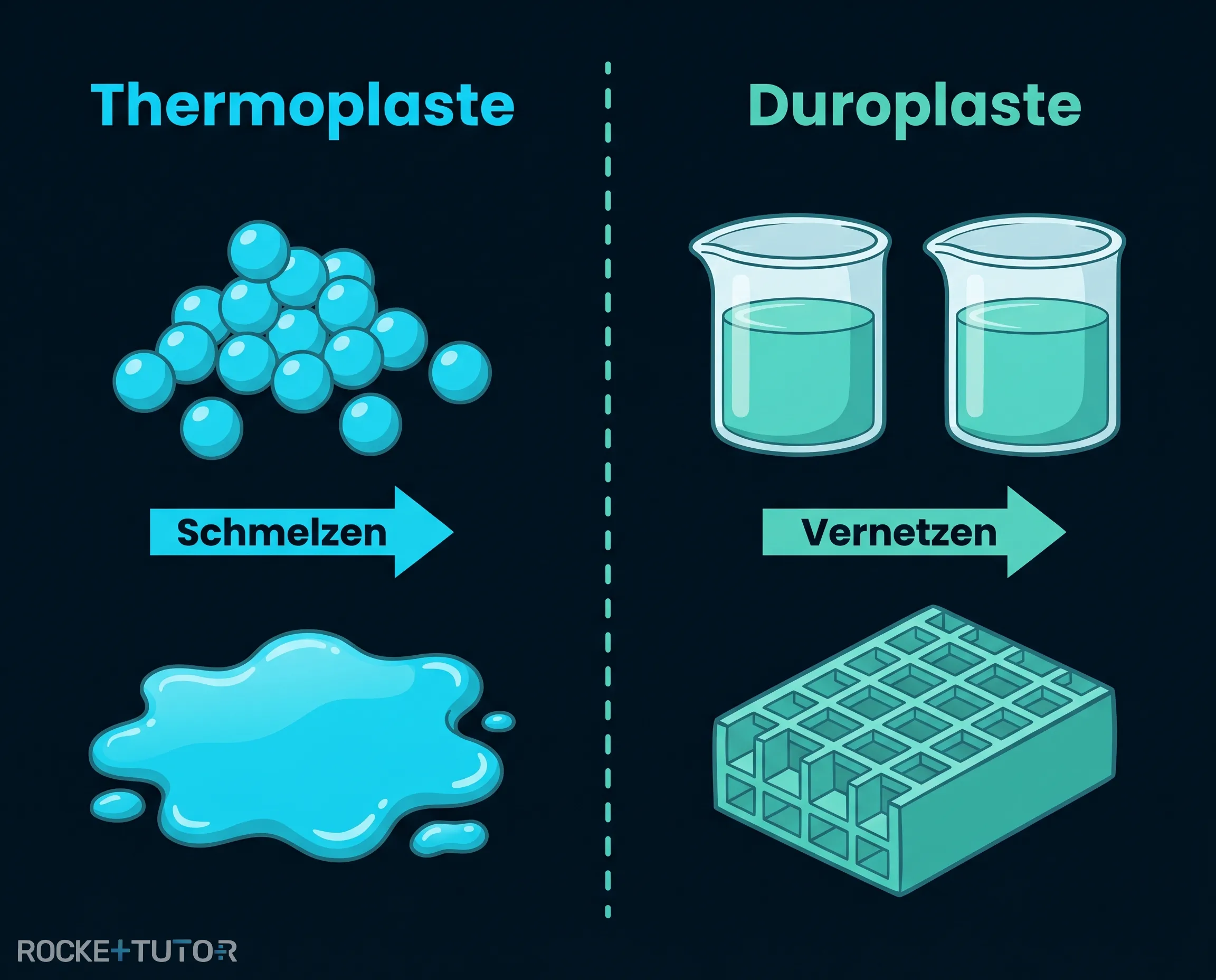 Verarbeitung von Thermoplasten und Duroplasten