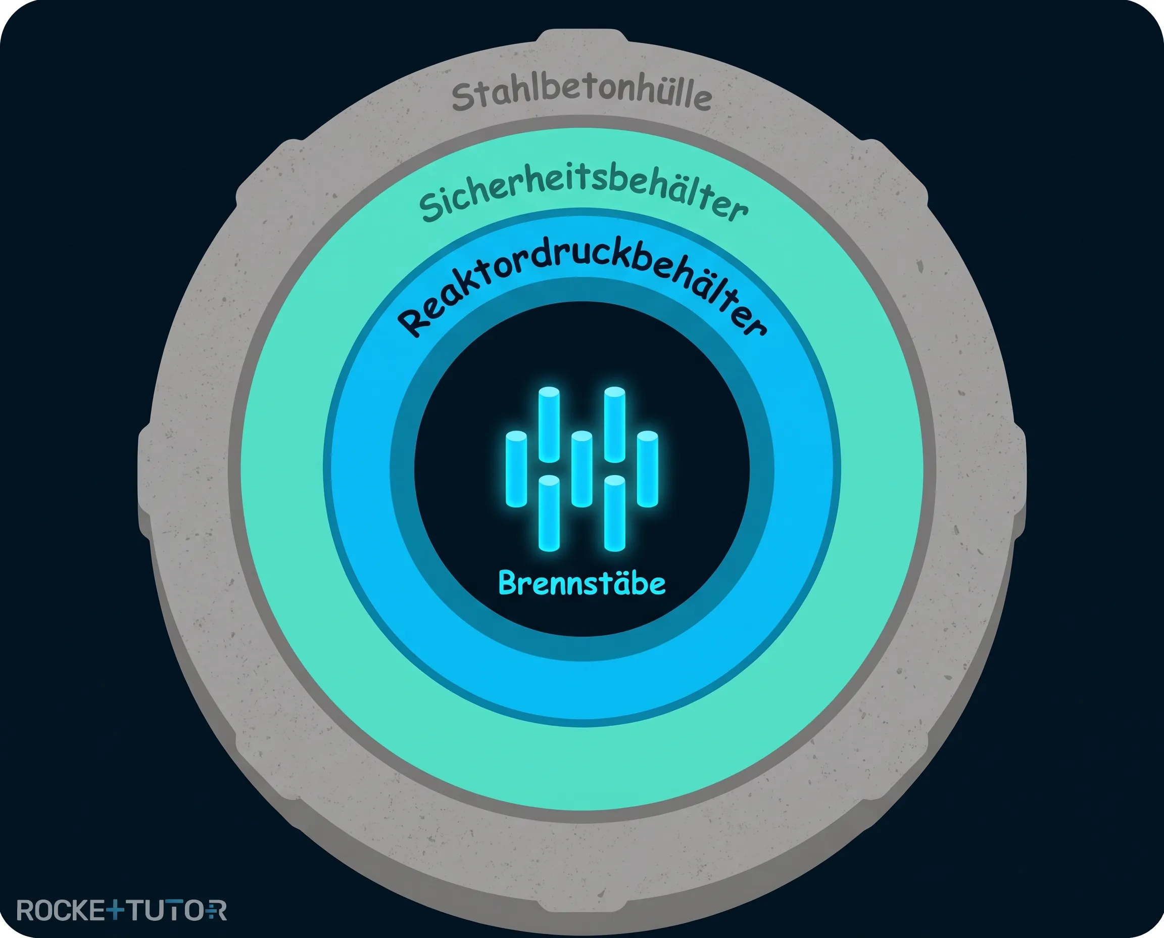 Aufbau der vier Sicherheitsbarrieren