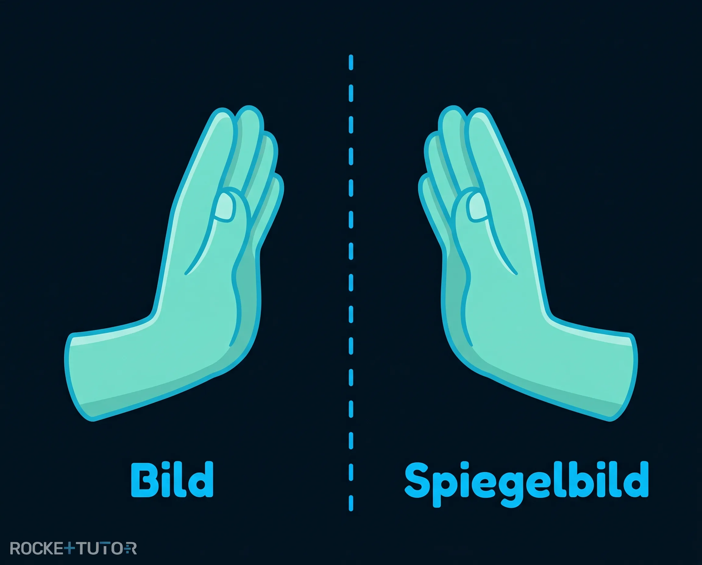 Linke und rechte Hand