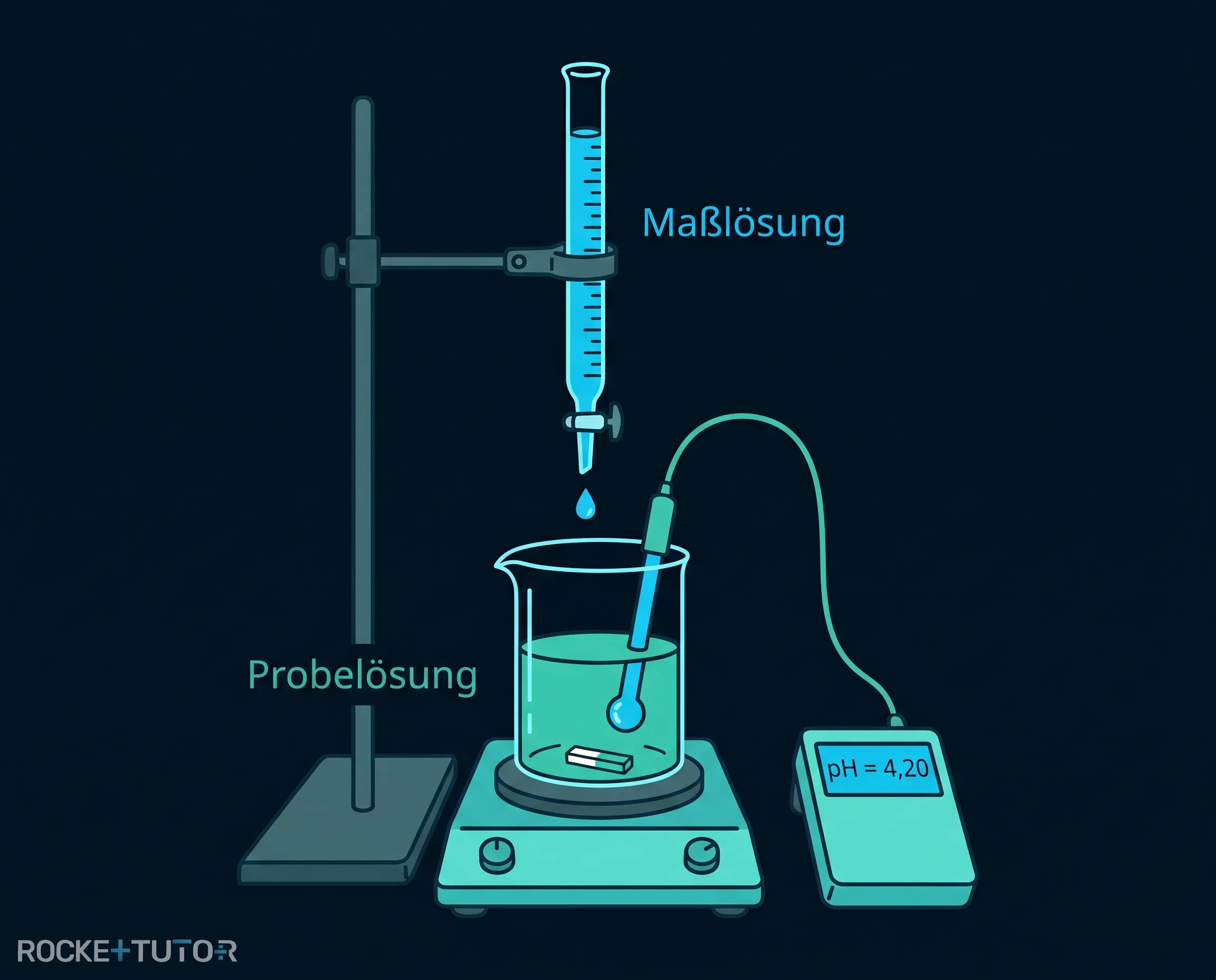 Aufbau einer pH-metrischen Titration