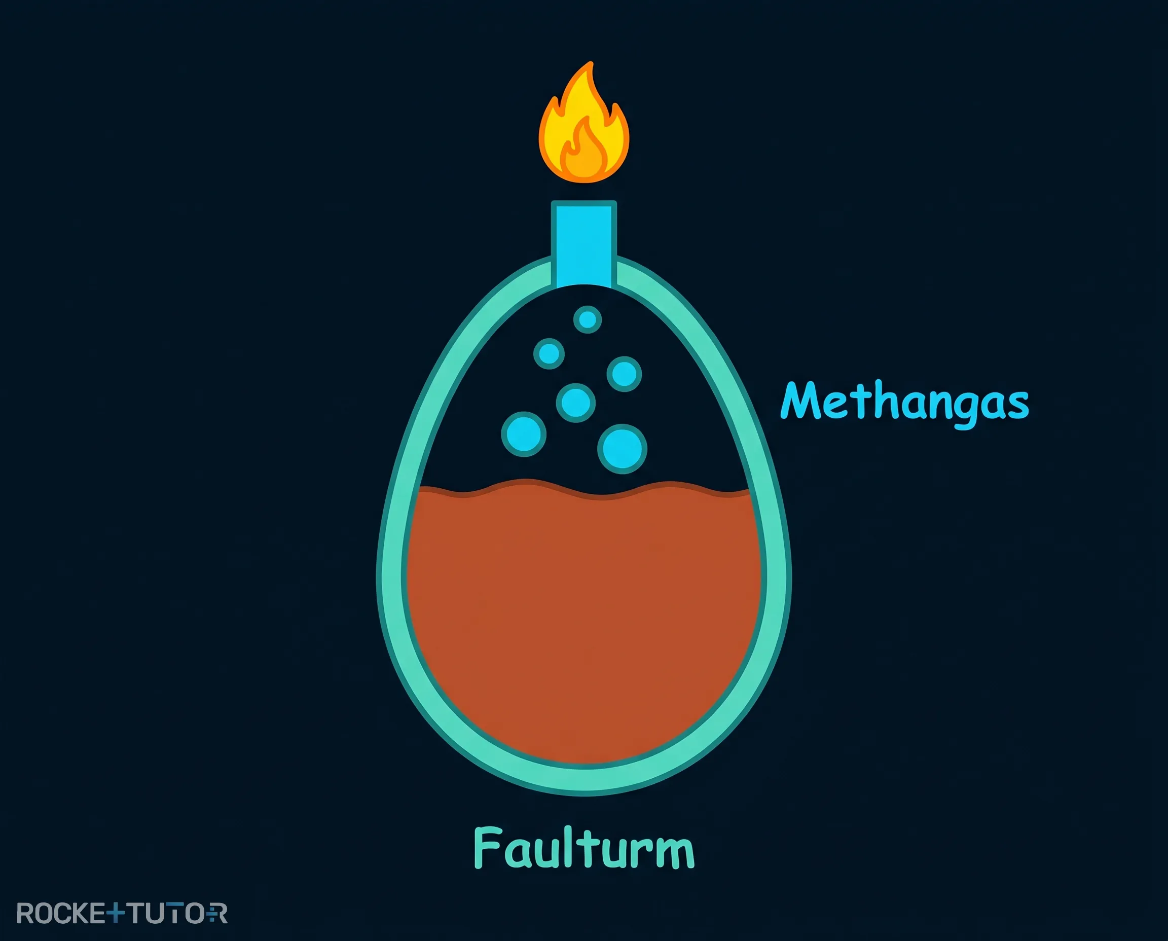 Faulturm zur Klärschlammbehandlung