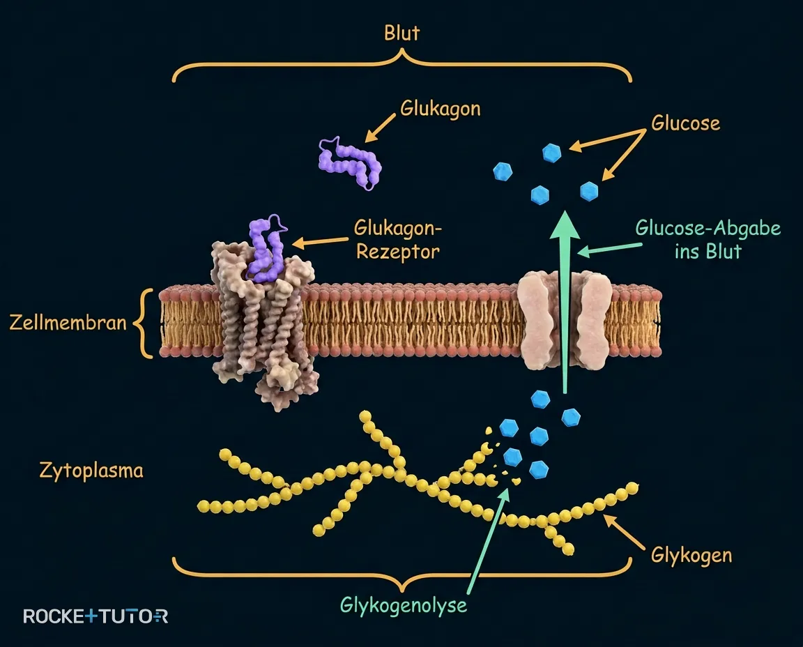 Glukagon und Leberzelle
