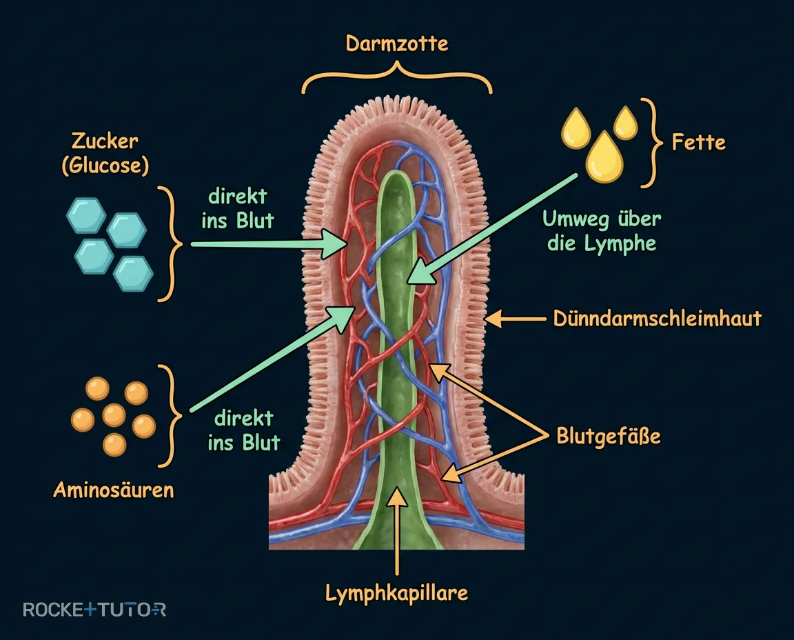 Transportwege Blut und Lymphe