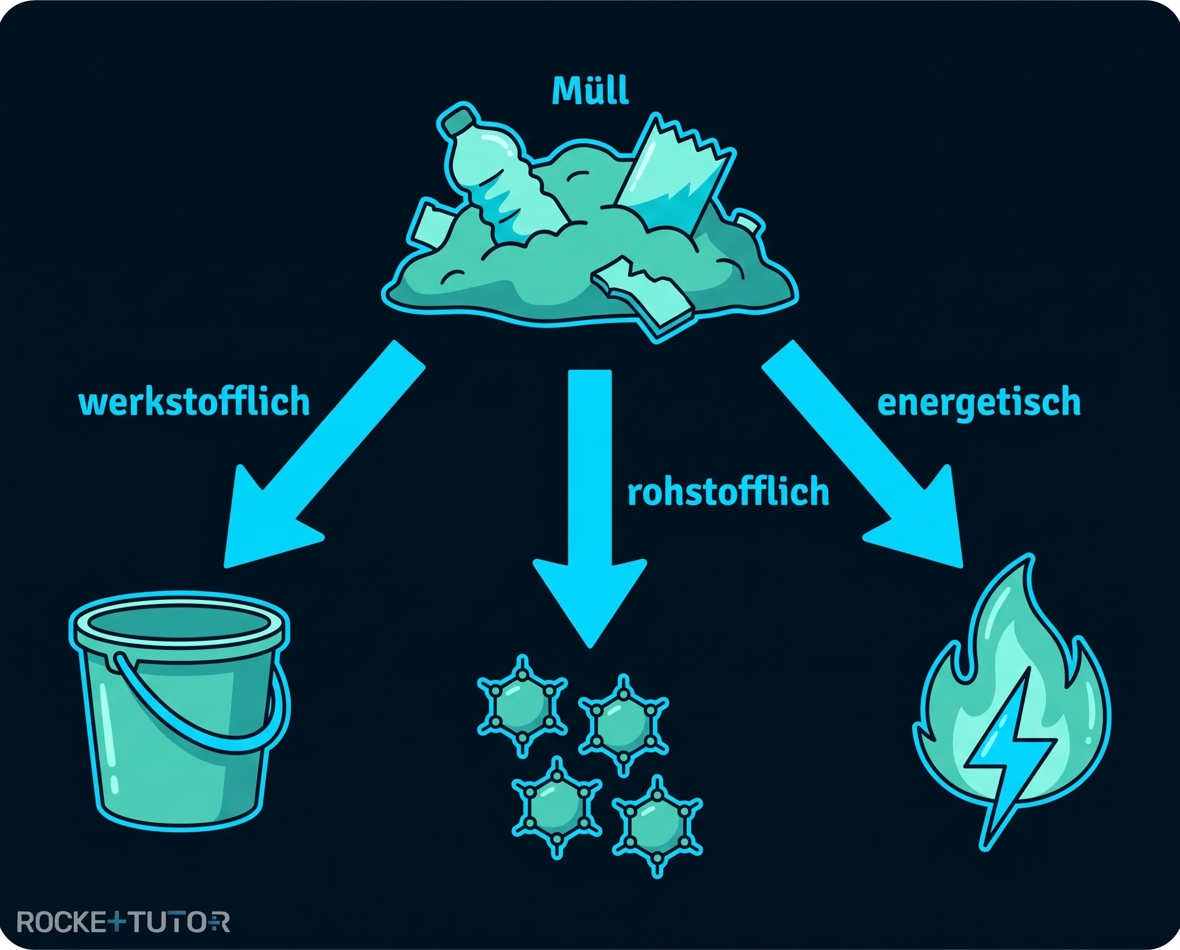Die drei Recyclingverfahren für Kunststoffe