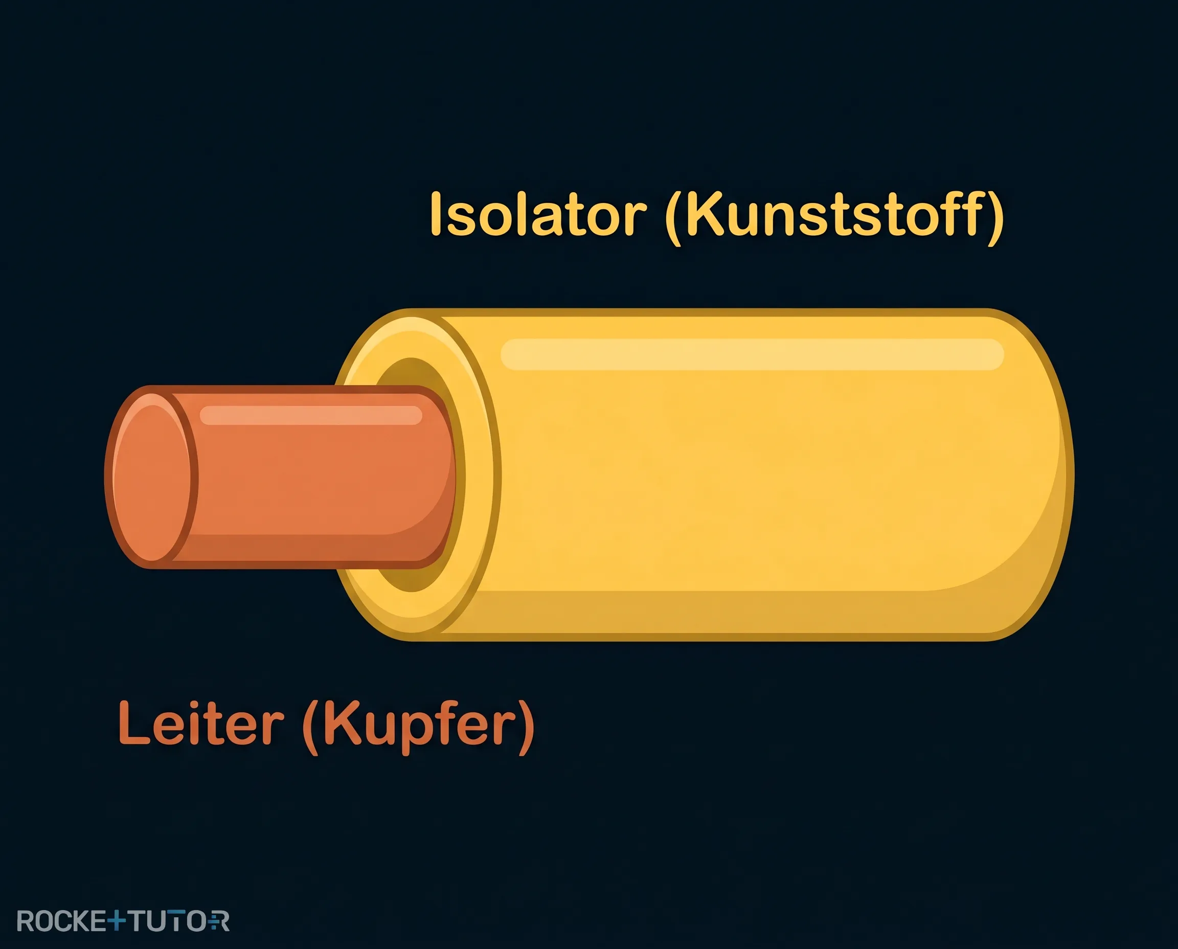 Stromkabel mit Kunststoffisolierung
