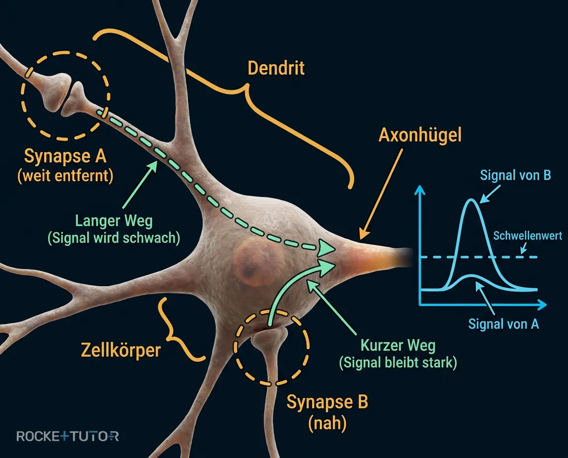 Passive Ausbreitung am Neuron