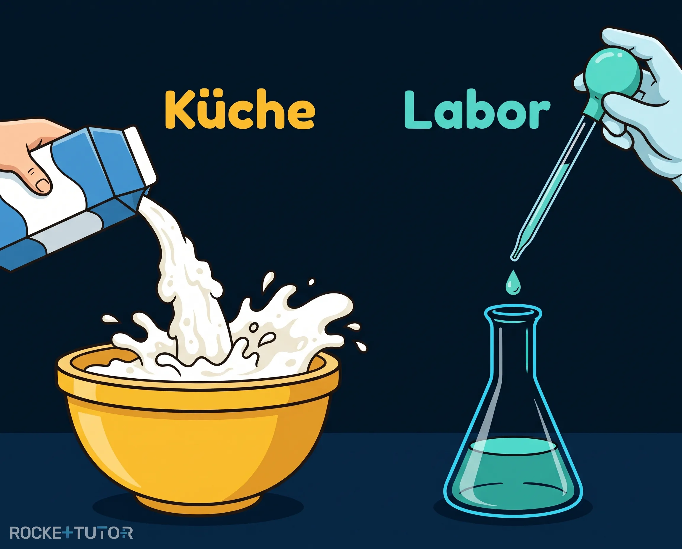 Flüssigkeiten im Labor abmessen
