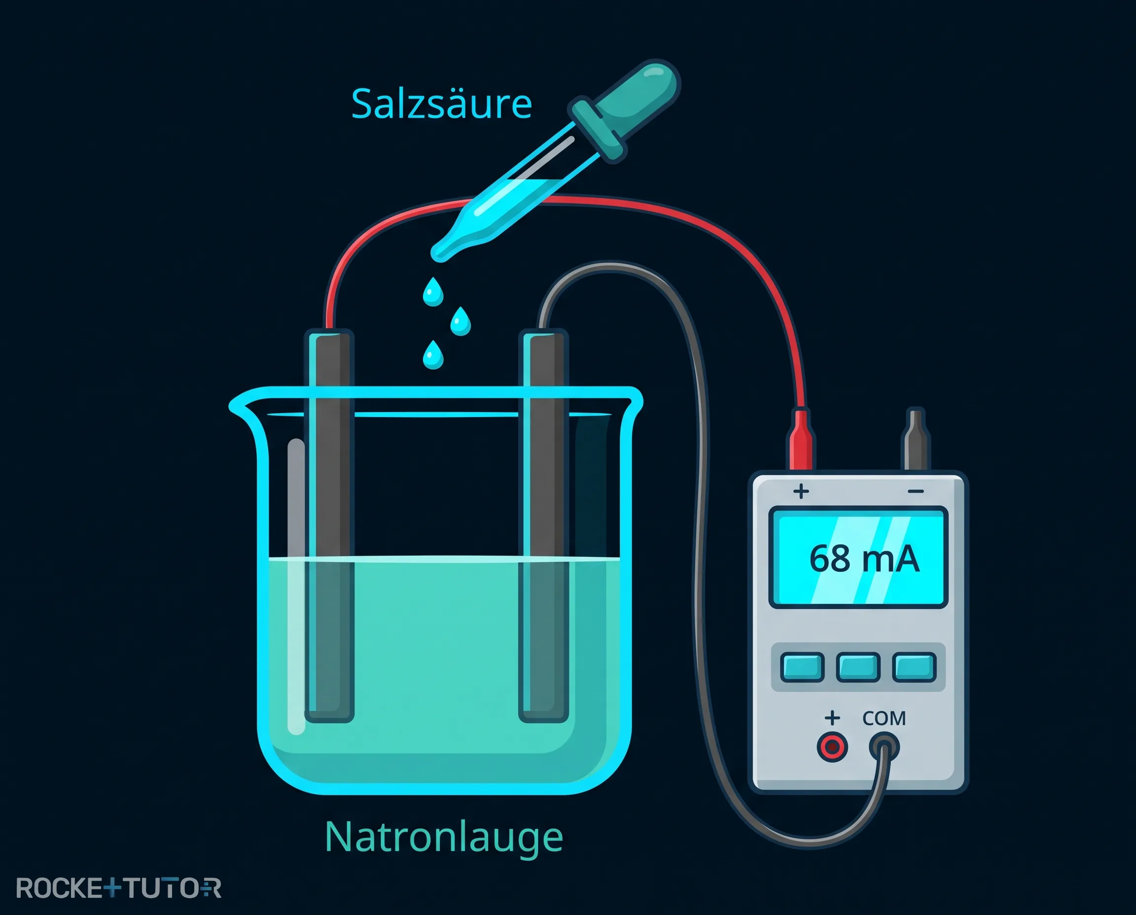 Leitfähigkeitsmessung bei der Neutralisation