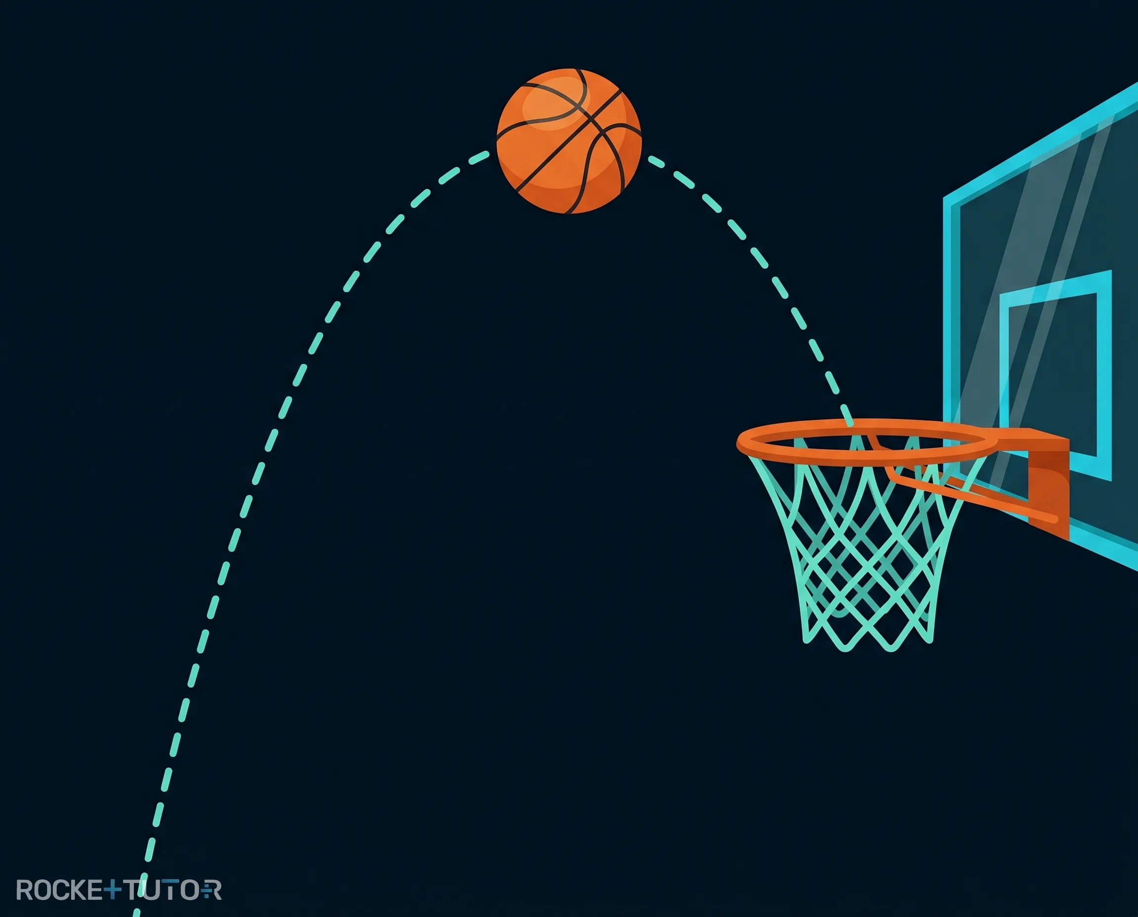 Basketball Bogenlampe Wurf