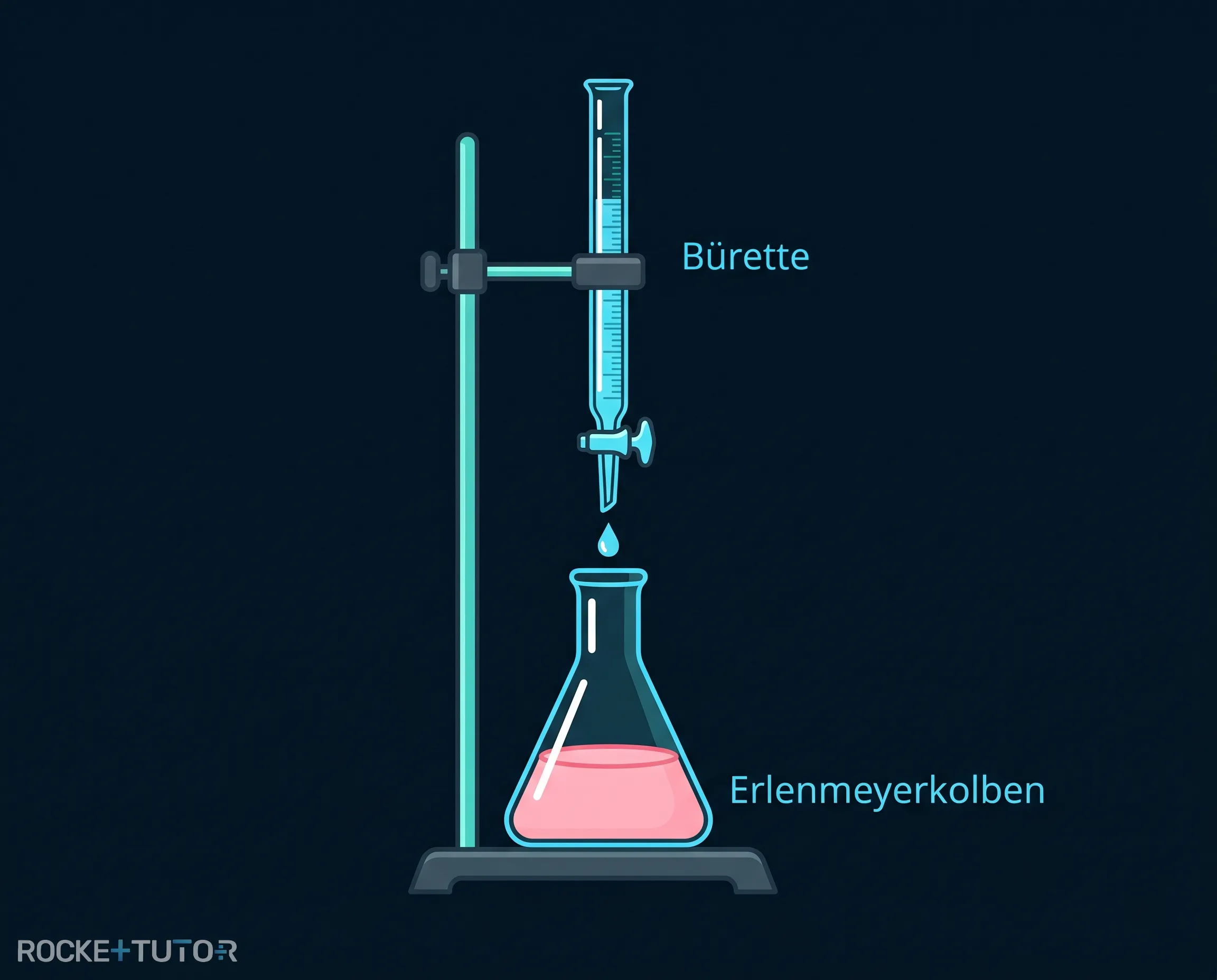 Farbumschlag bei visueller Titration