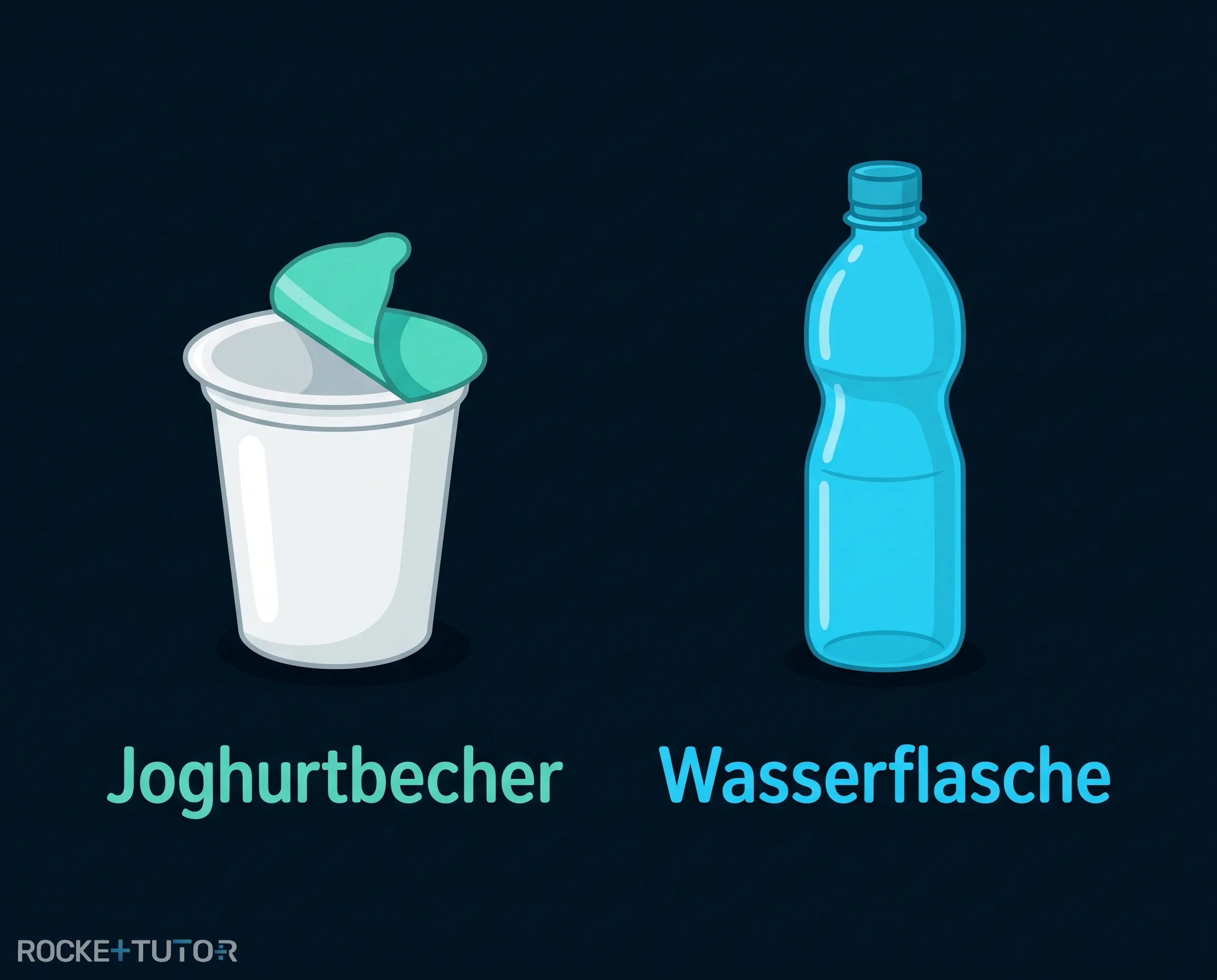 Verschiedene Kunststoffflaschen und Behälter