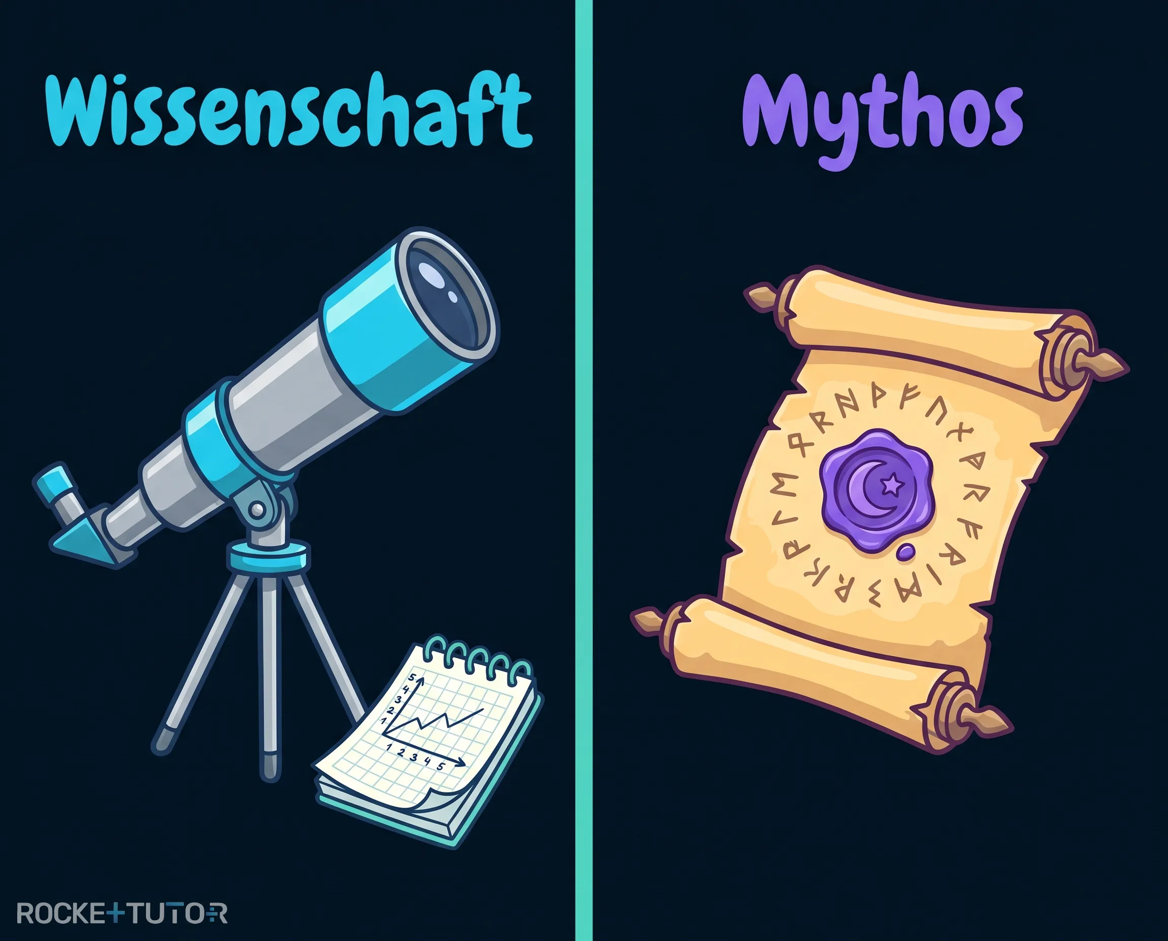 Illustration eines antiken Schöpfungsmythos