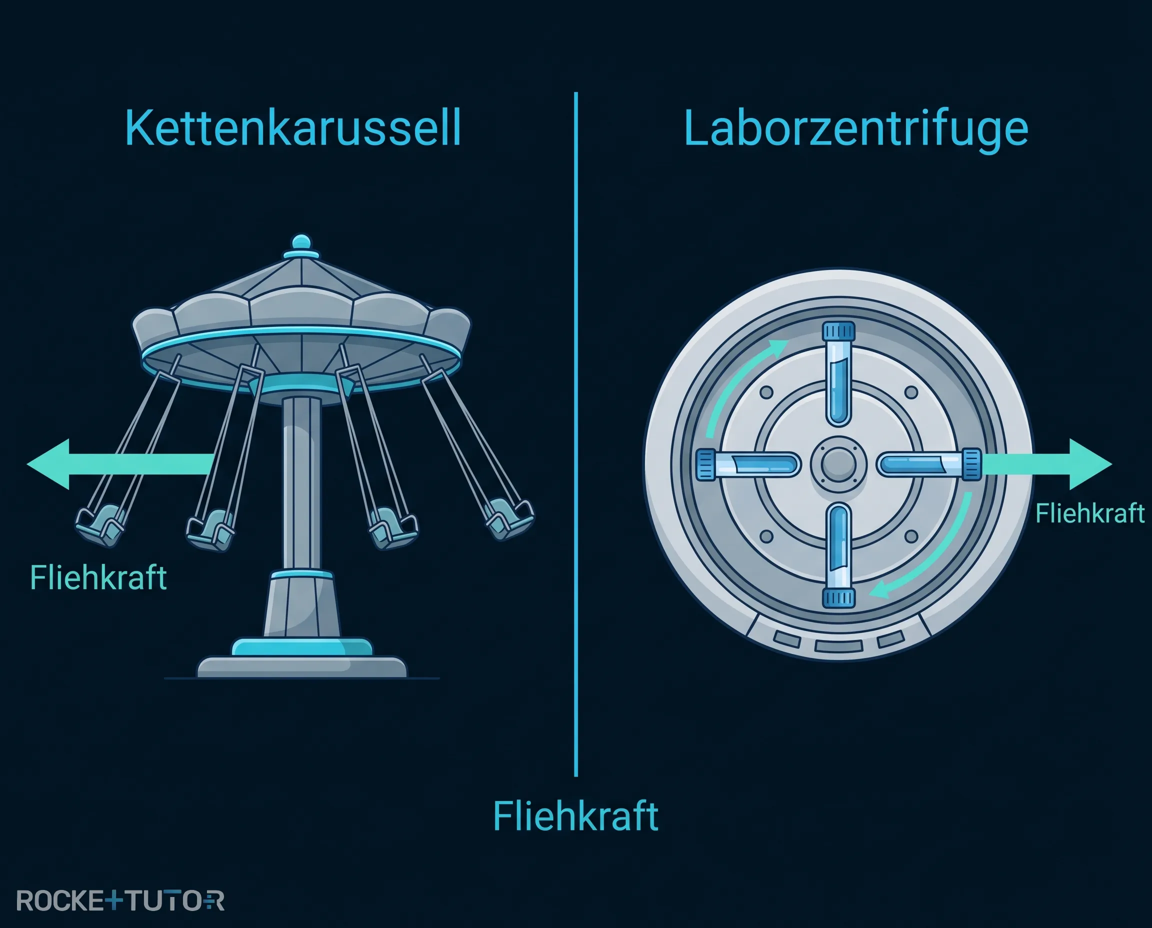 Zentrifuge mit Reagenzgläsern
