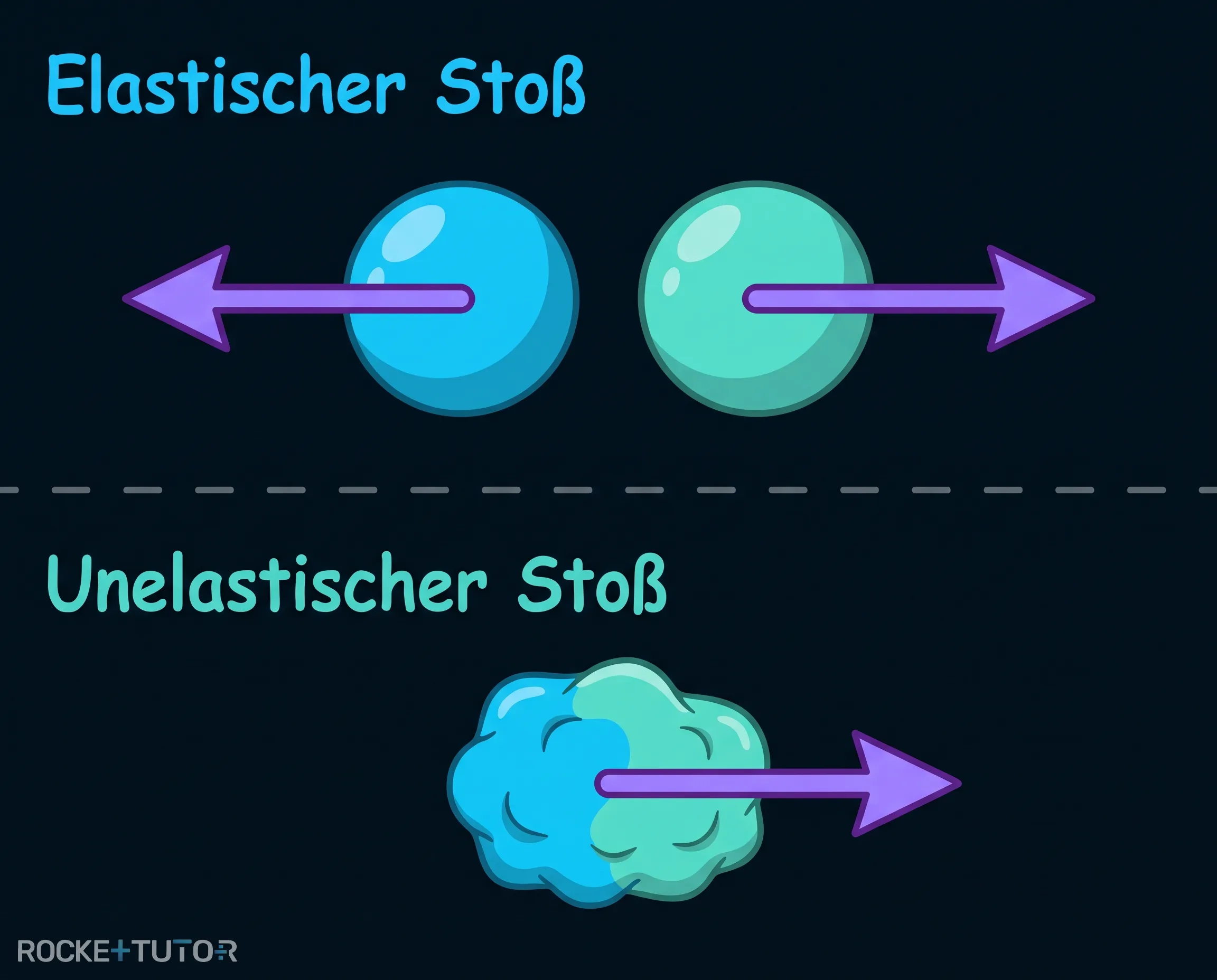 Elastischer und unelastischer Stoß