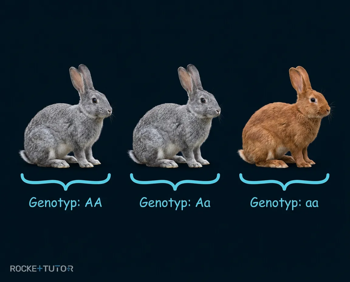 Dominant rezessive Vererbung bei Kaninchen