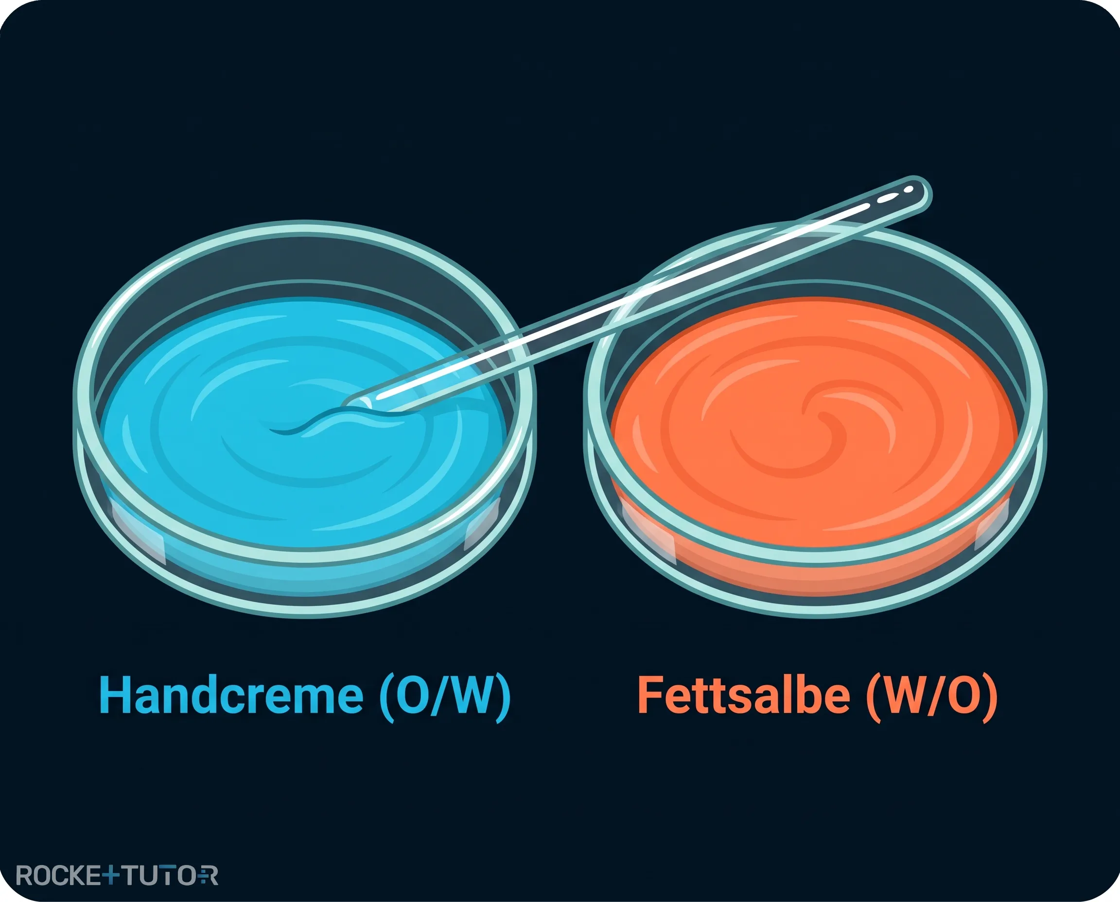 Farbstofftest bei Handcreme und Fettsalbe
