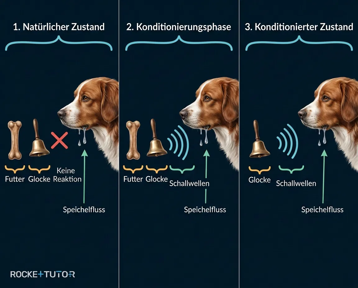 Pawlows Hund Experiment Phasen