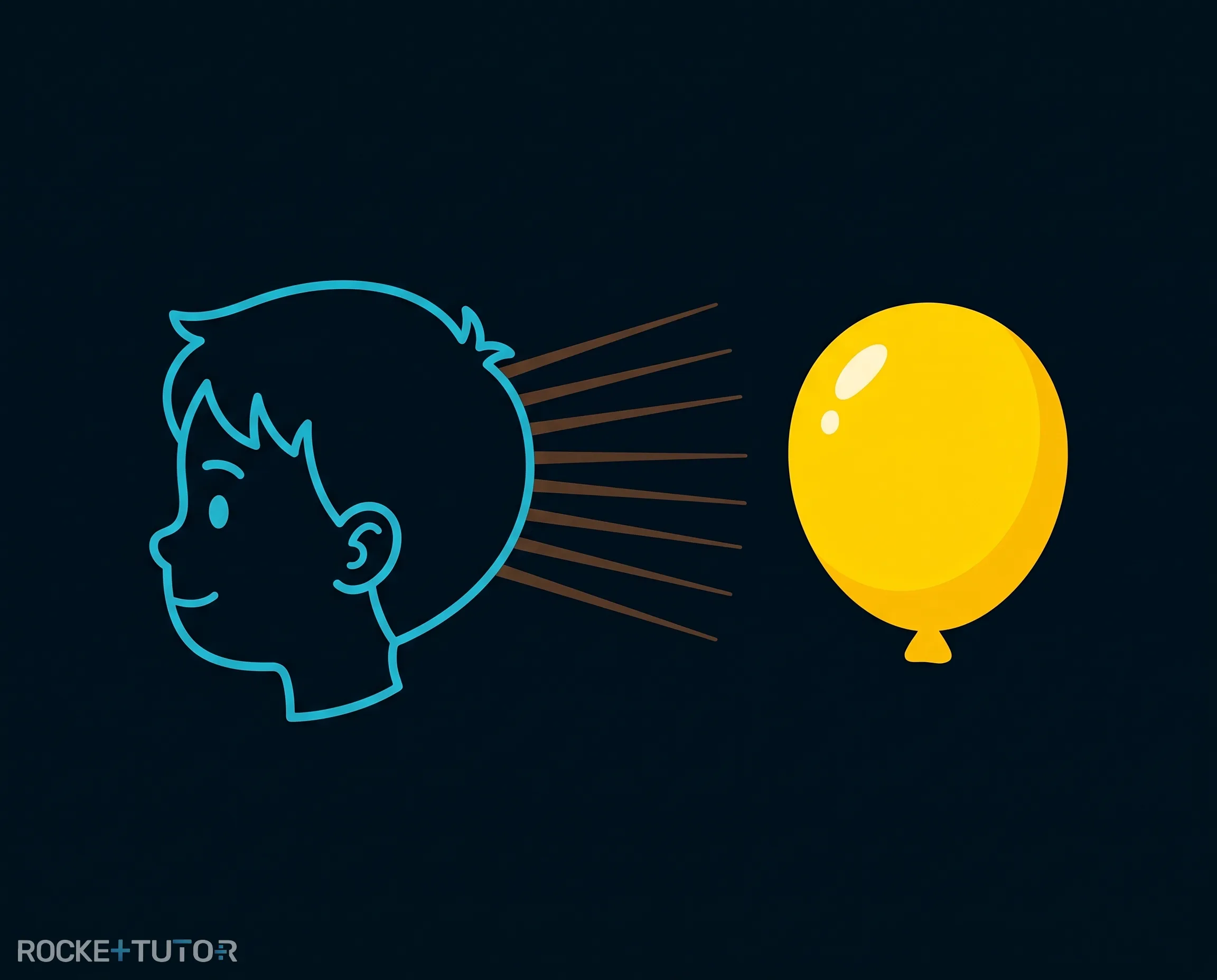 Luftballon zieht Haare an