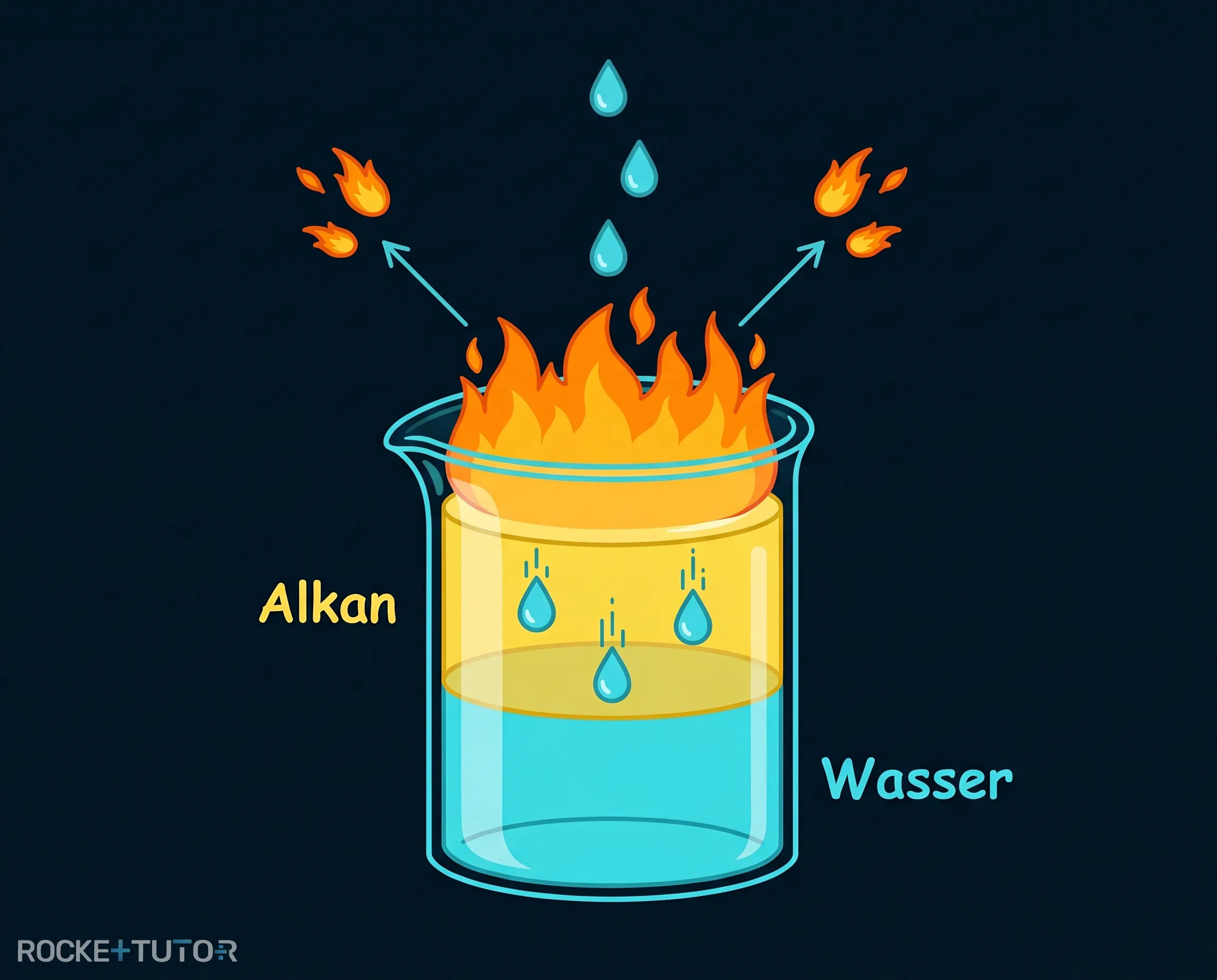 Falsches Löschen mit Wasser