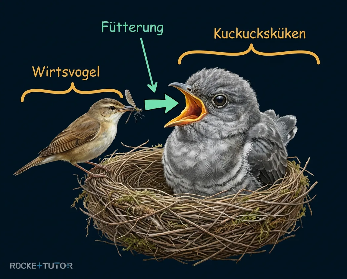 Lustige Illustration eines Parasiten