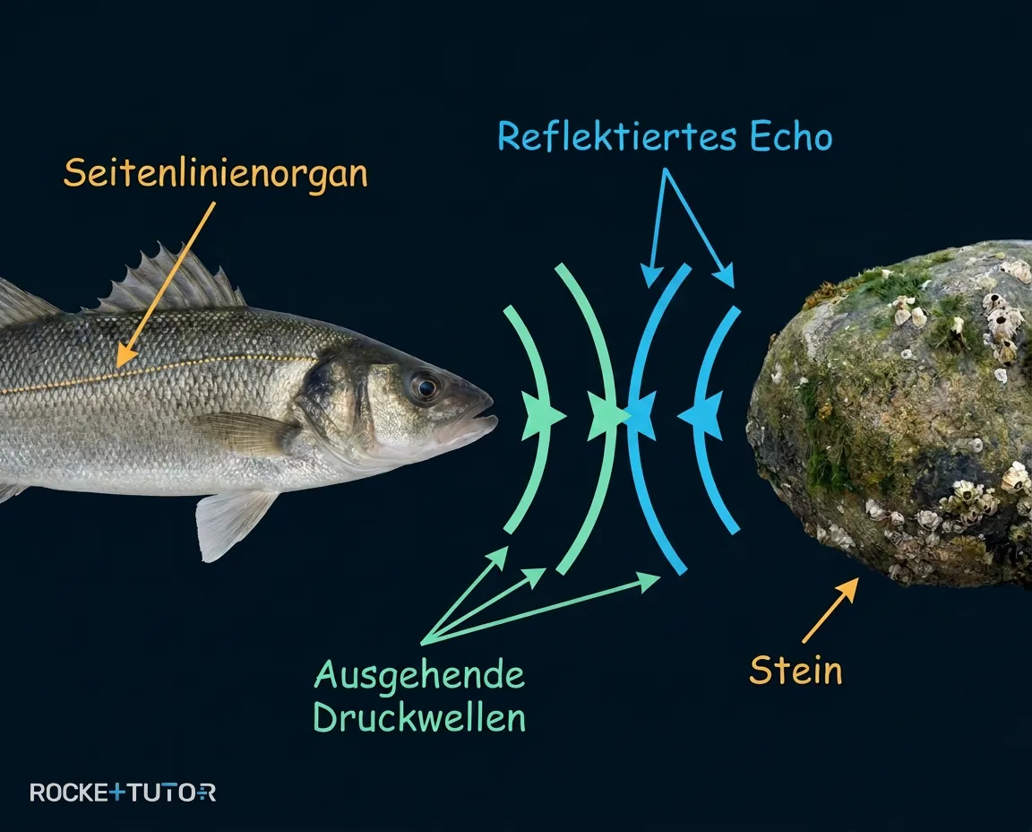 Seitenlinienorgan eines Fisches
