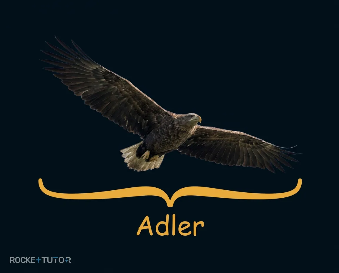 Adler im Flug am Himmel