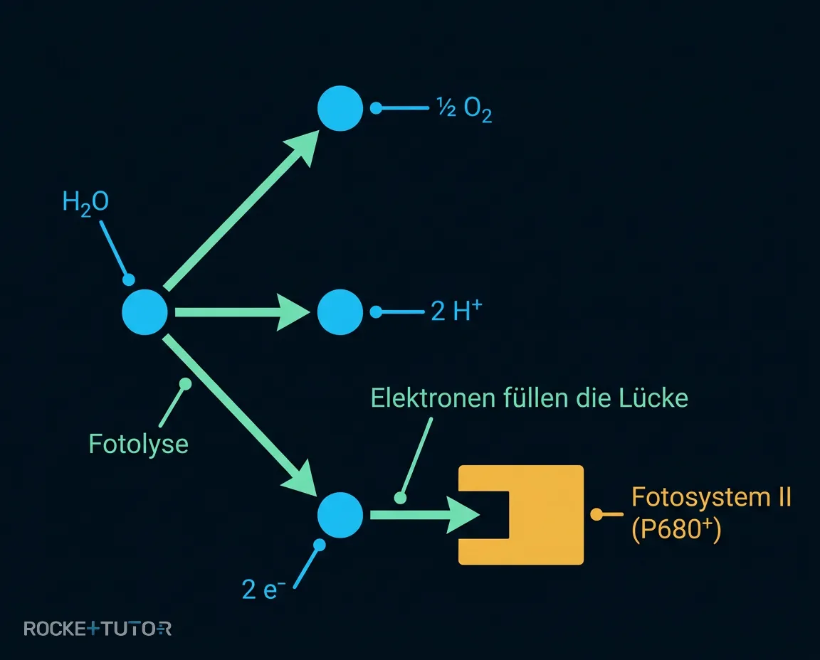 Wasserspaltung und Elektronentransport