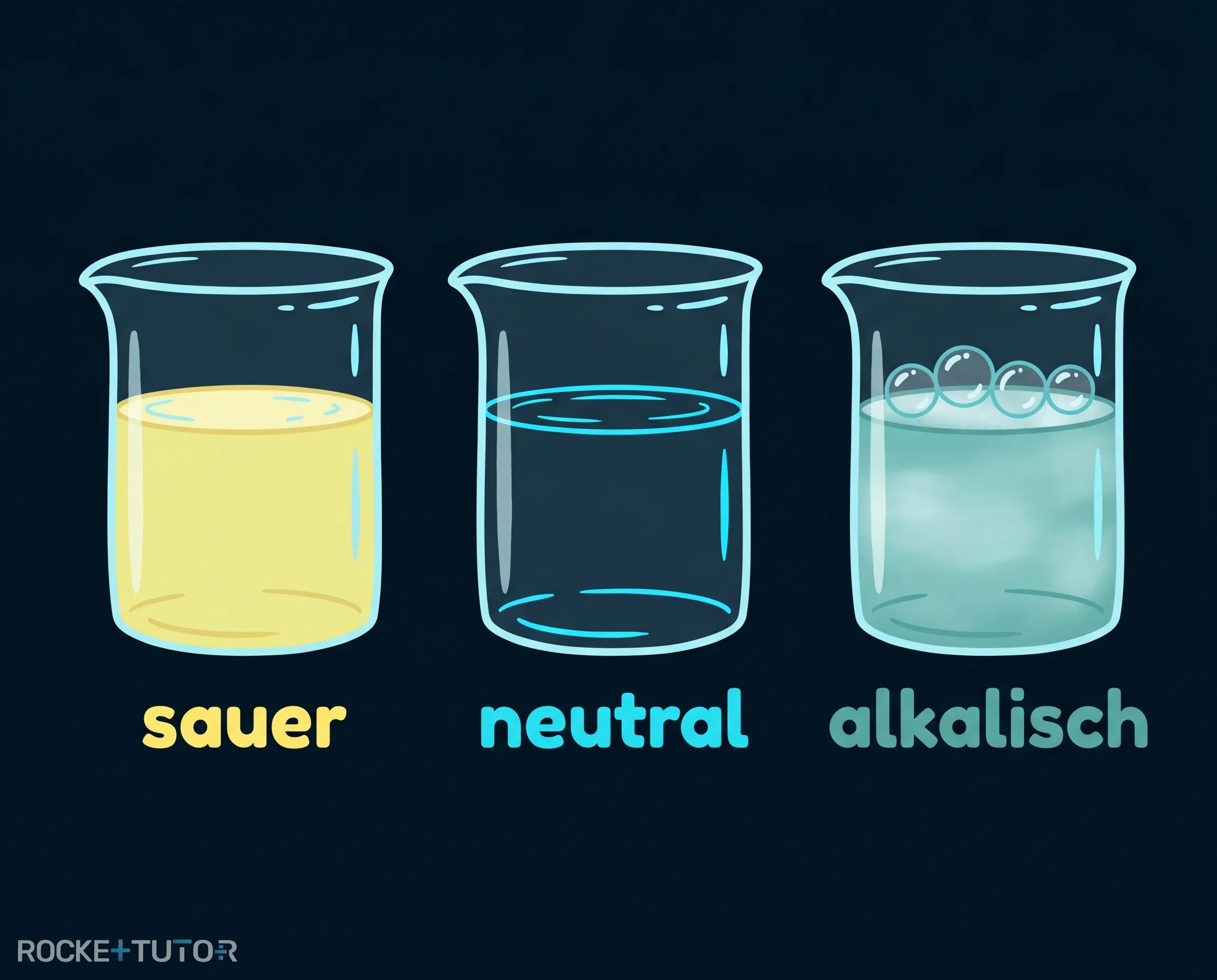 Einteilung in sauer neutral alkalisch