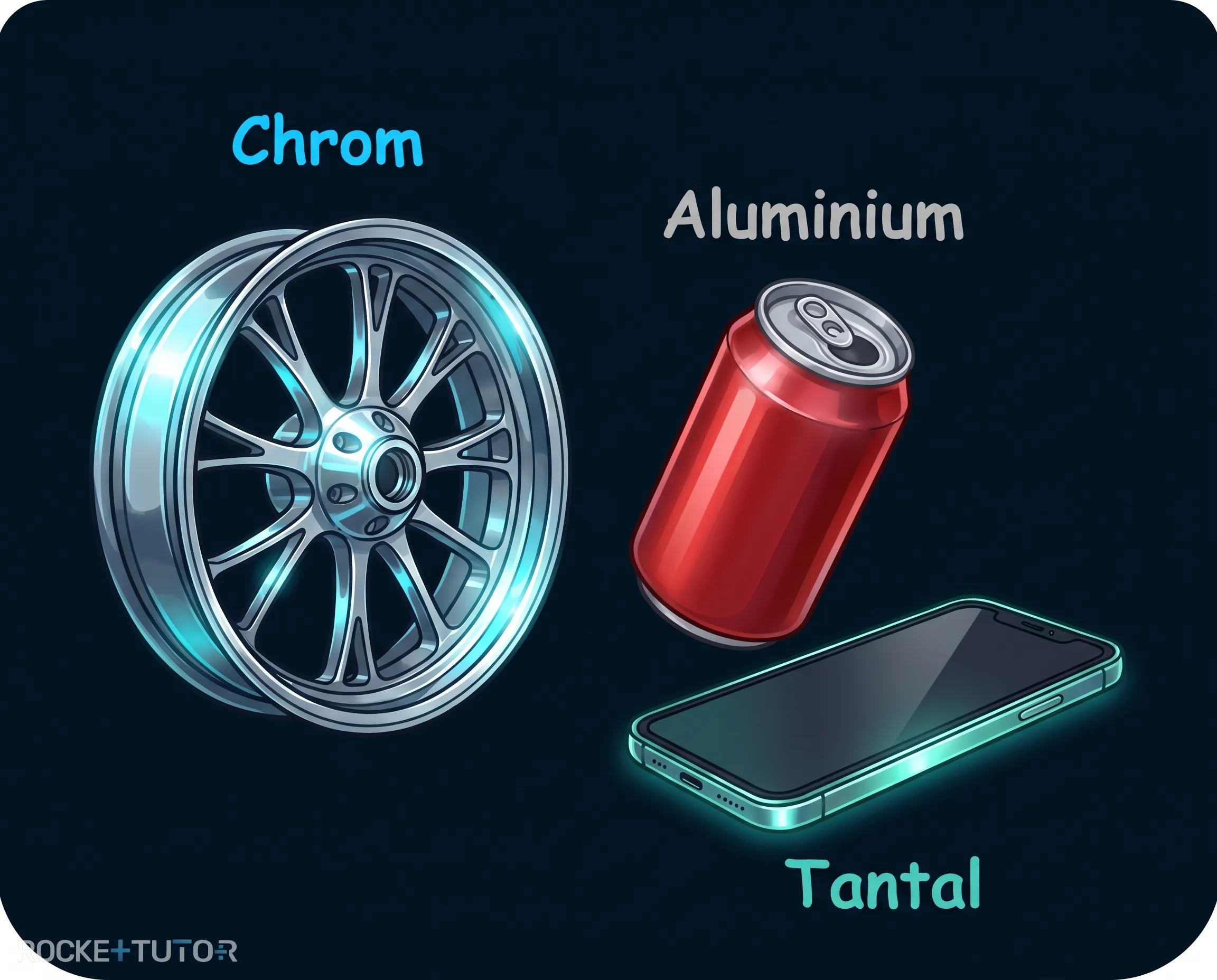 Verschiedene Gegenstände aus Metall