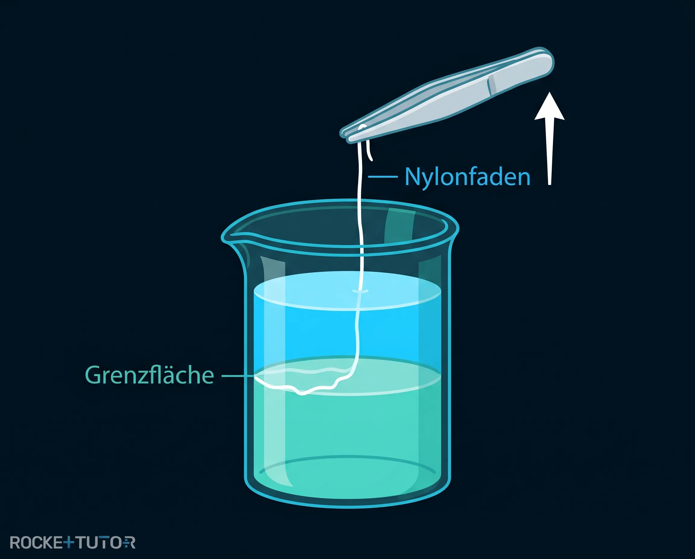 Nylonseil-Trick im Becherglas