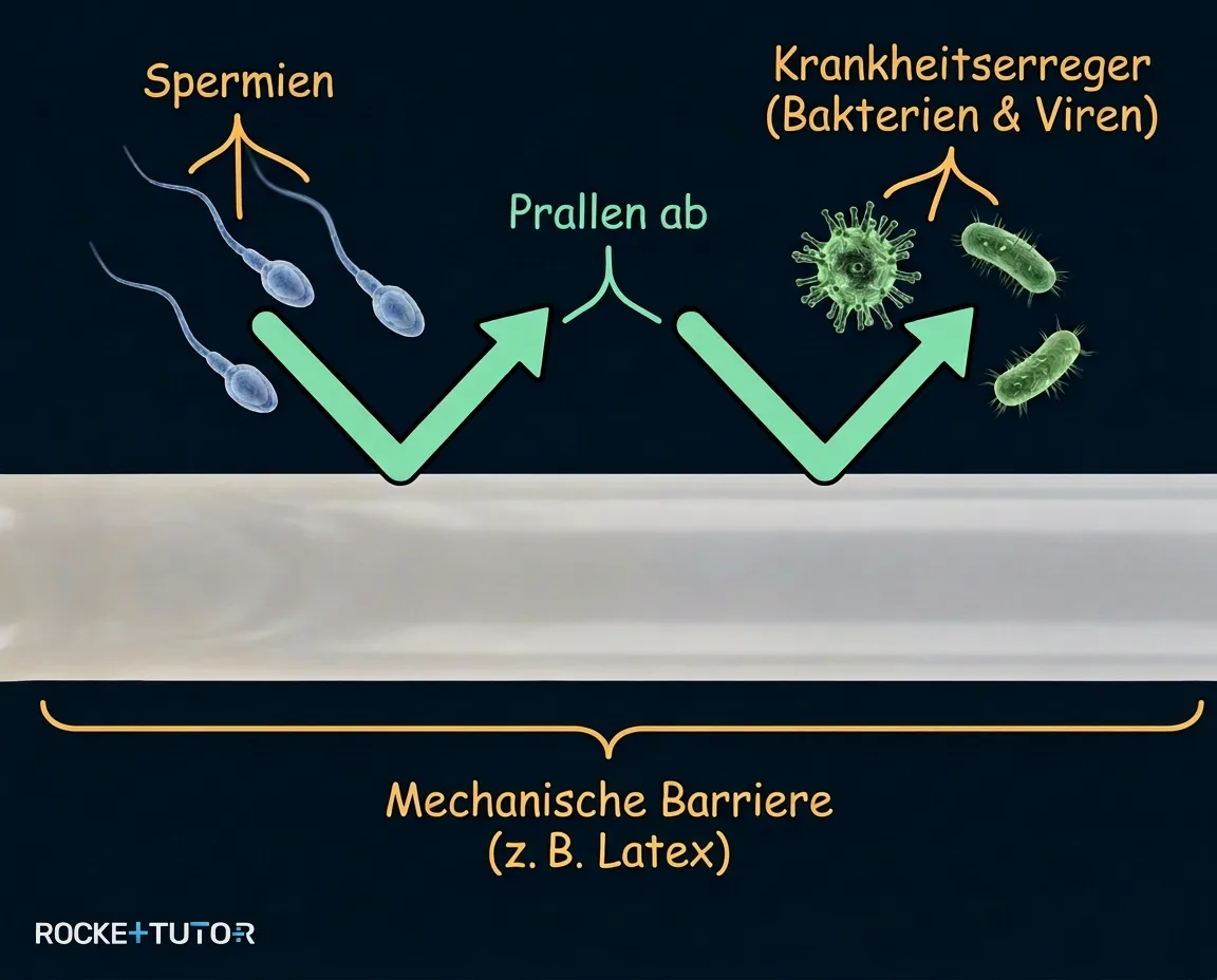 Kondom als mechanische Barriere