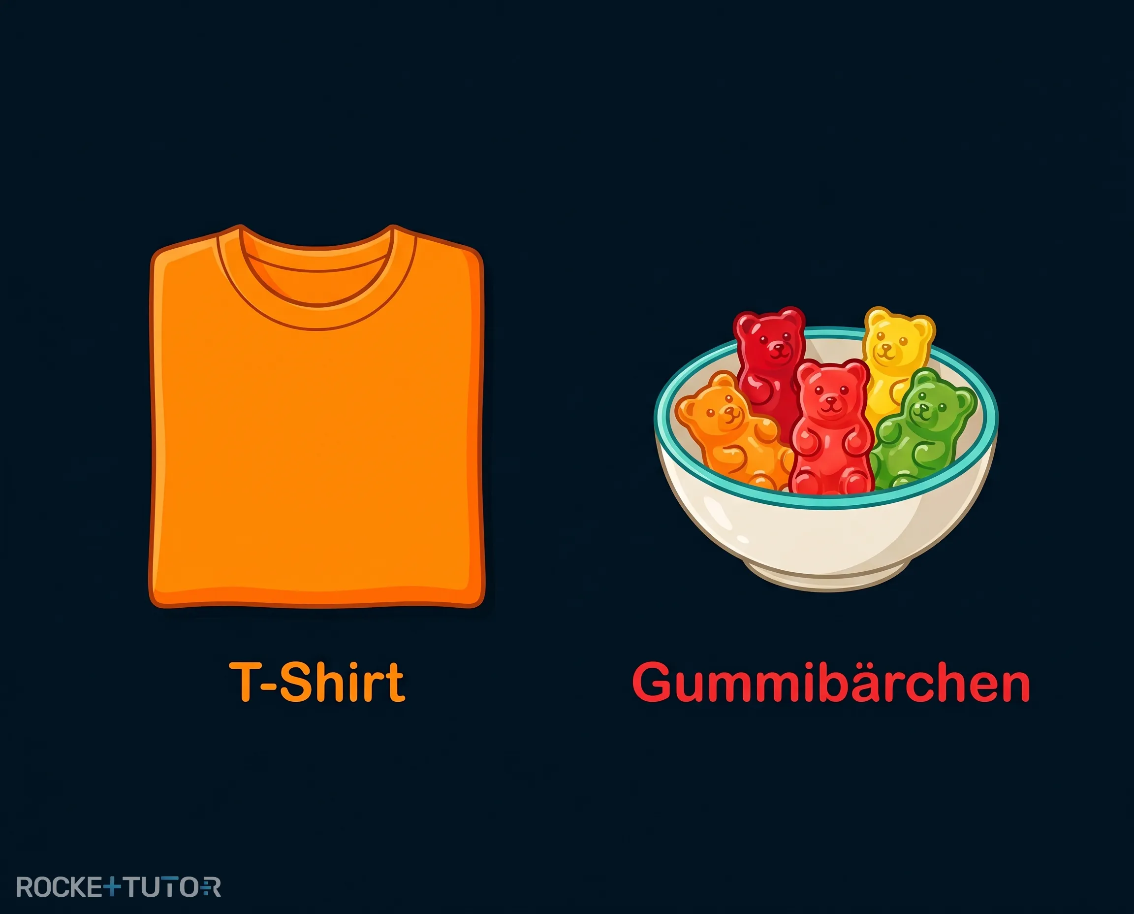 Bunte Gummibärchen und leuchtende Farben
