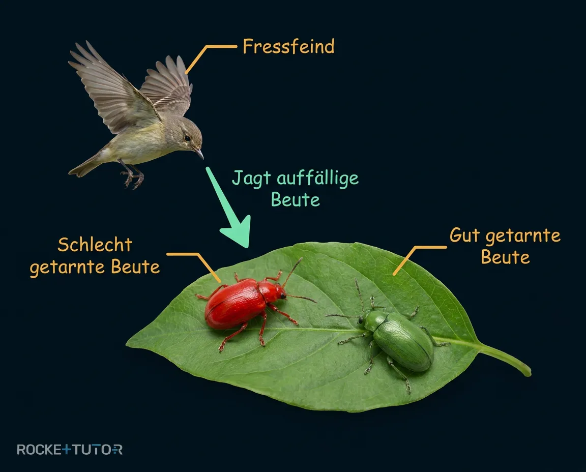 Vogel frisst auffälligen Schmetterling