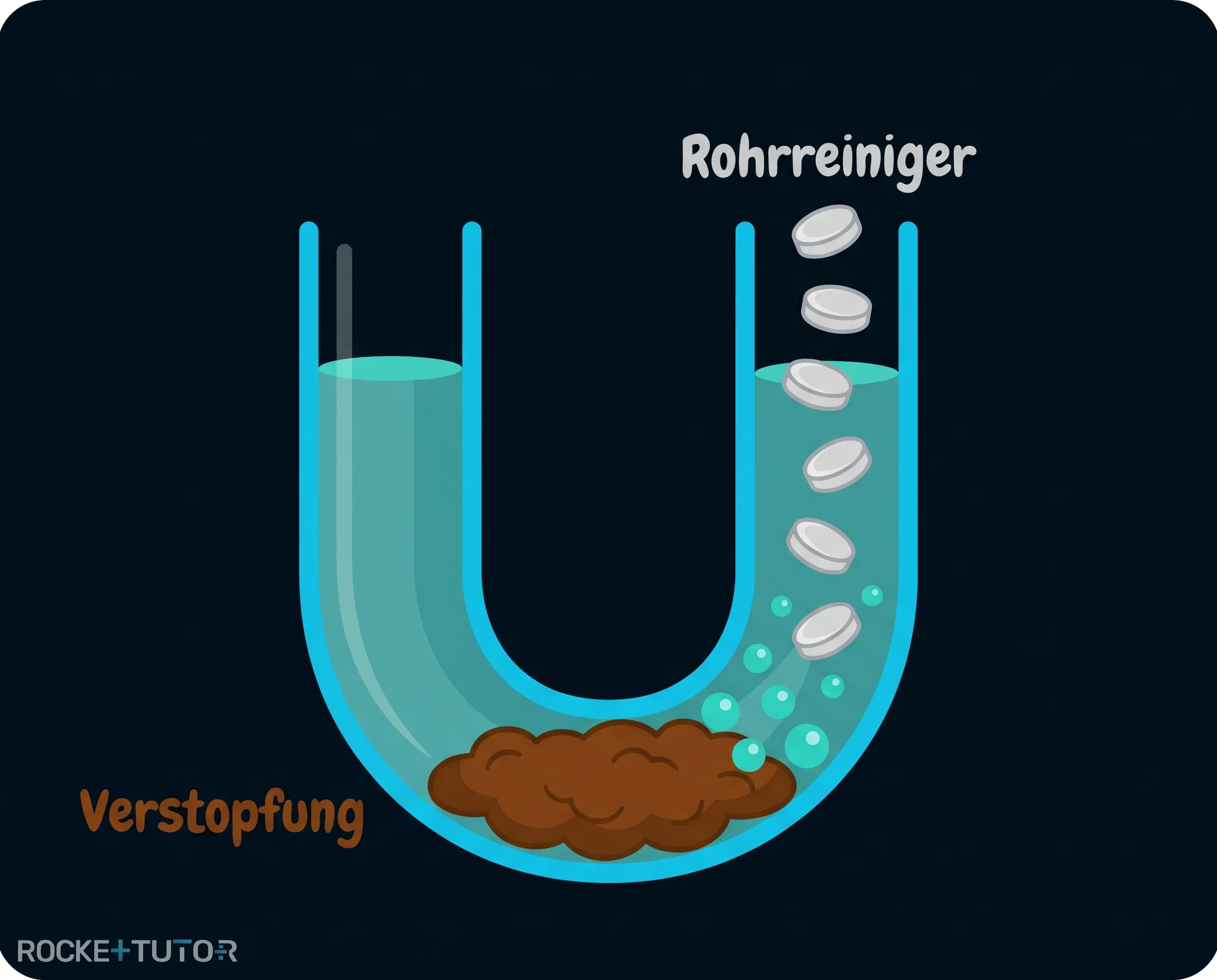 Verstopftes Rohr im Badezimmer