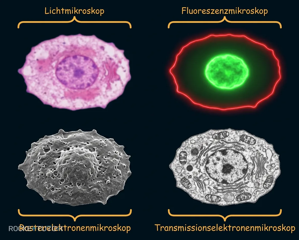 Übersicht der Mikroskop-Bilder