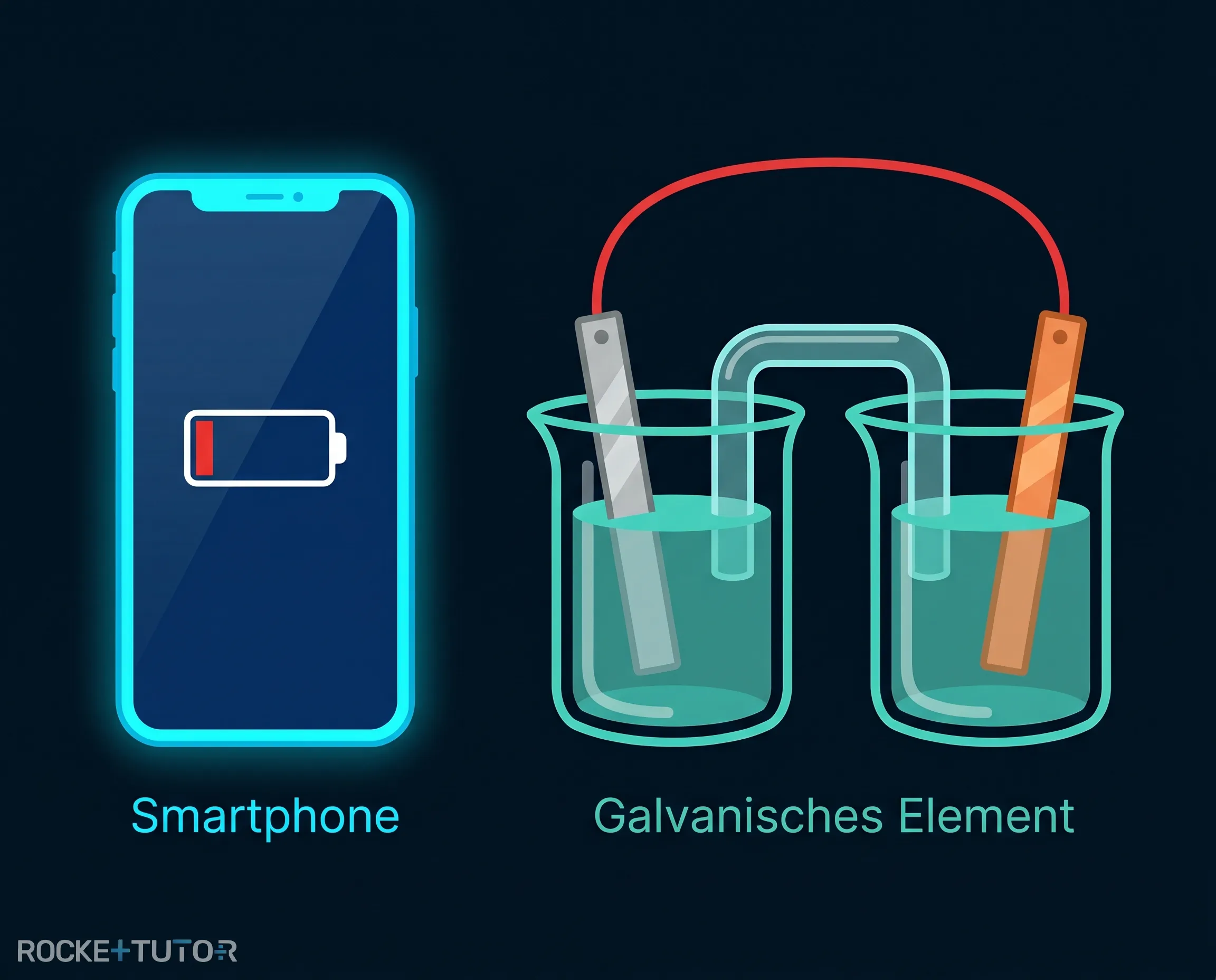 Smartphone Akku galvanisches Element